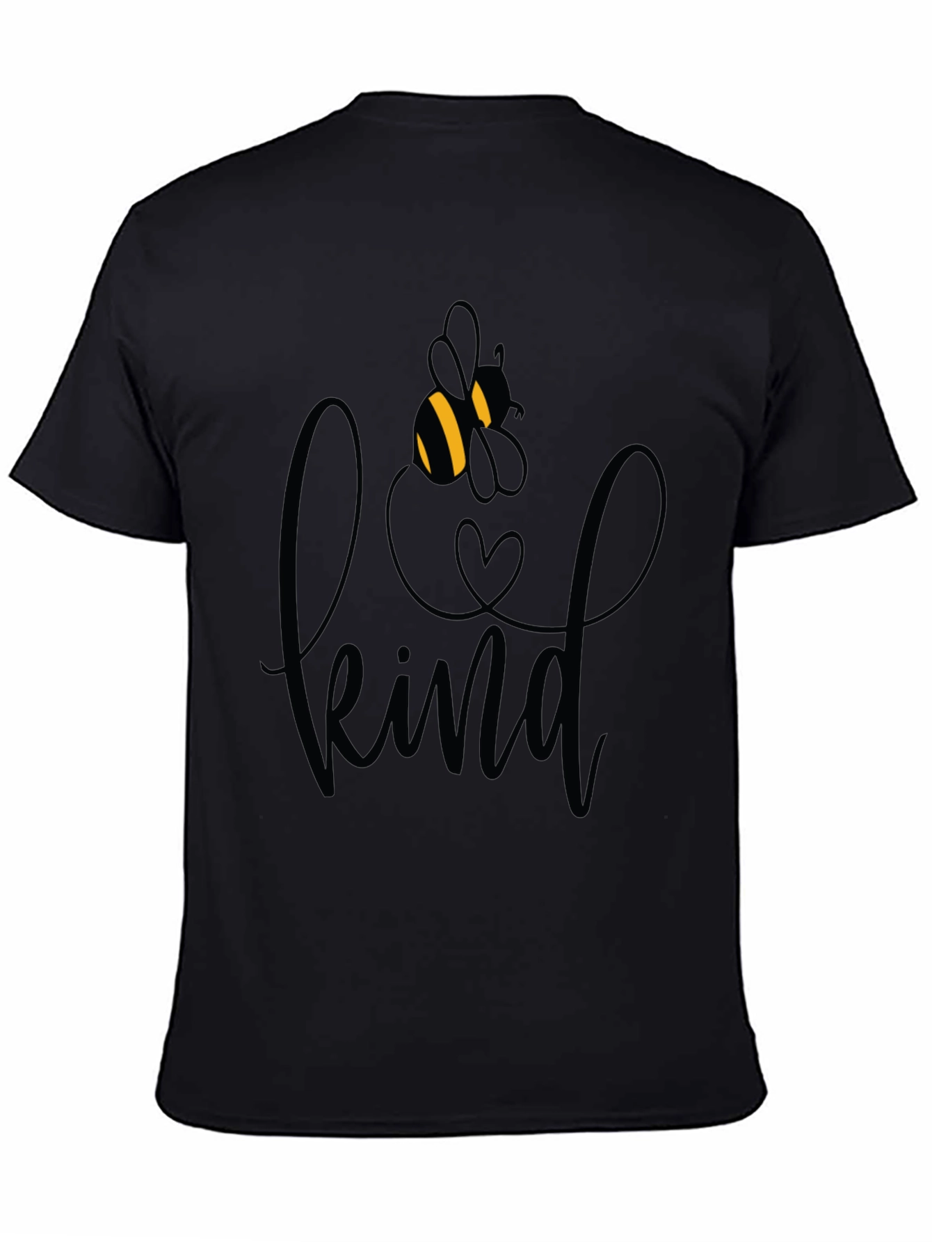Be Kind Graphic Tee - Black Crew Neck