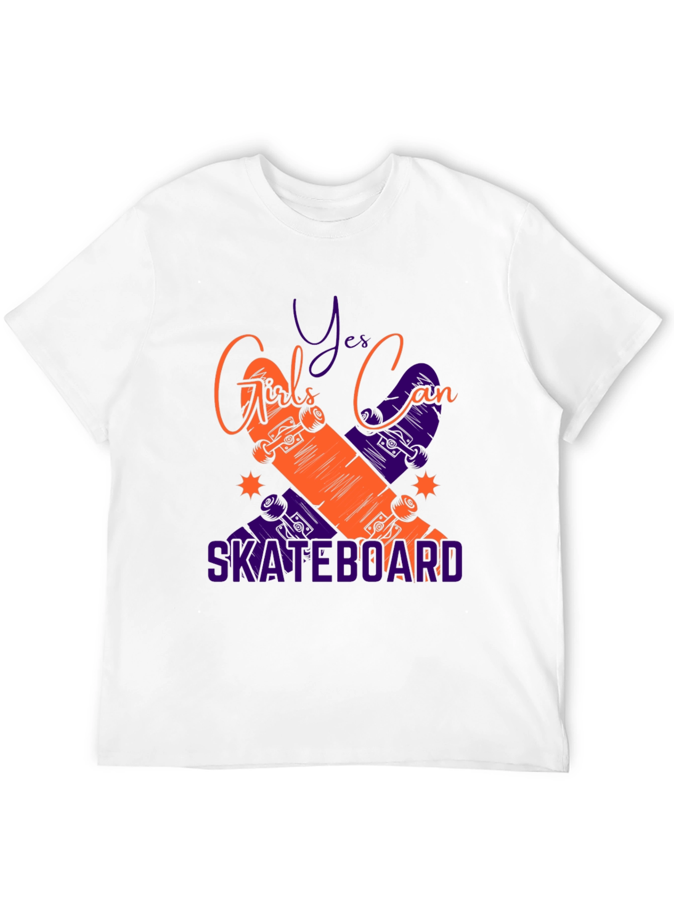 Girls Can Skateboard Graphic Tee - Black T-Shirt