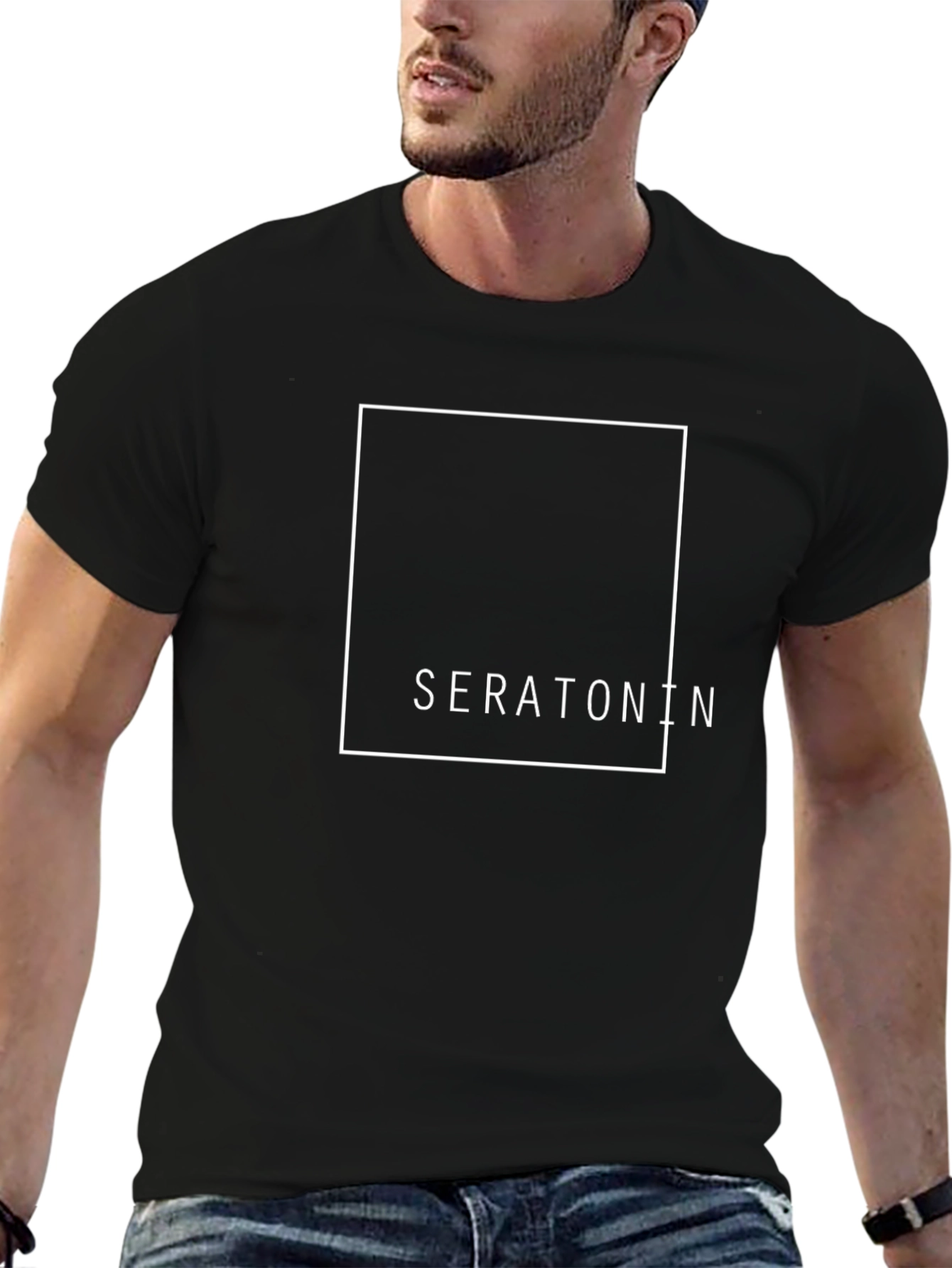 Serotonin Graphic T-Shirt - Black Unisex Tee