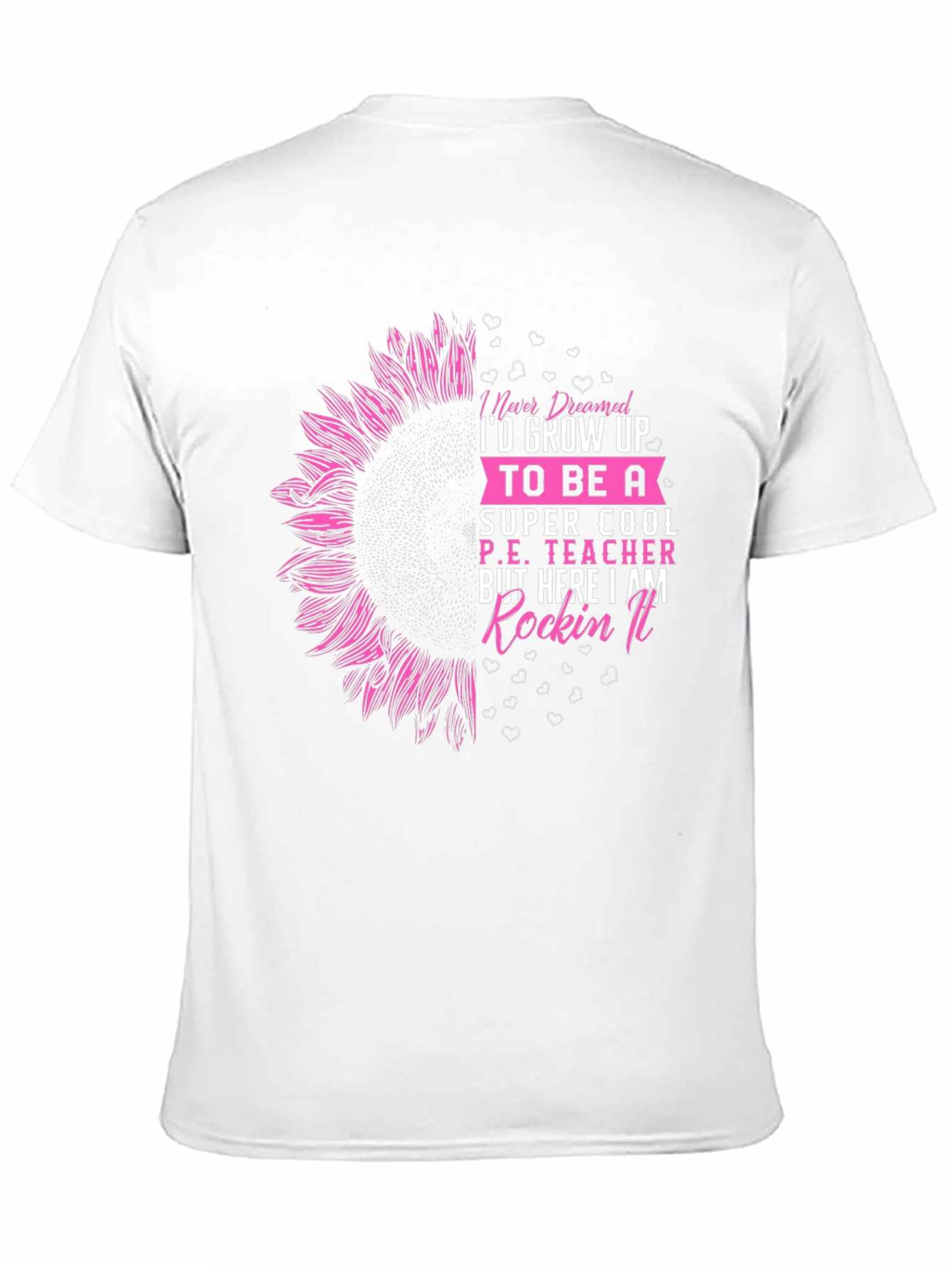 Cool P.E. Teacher Sunflower Graphic Tee