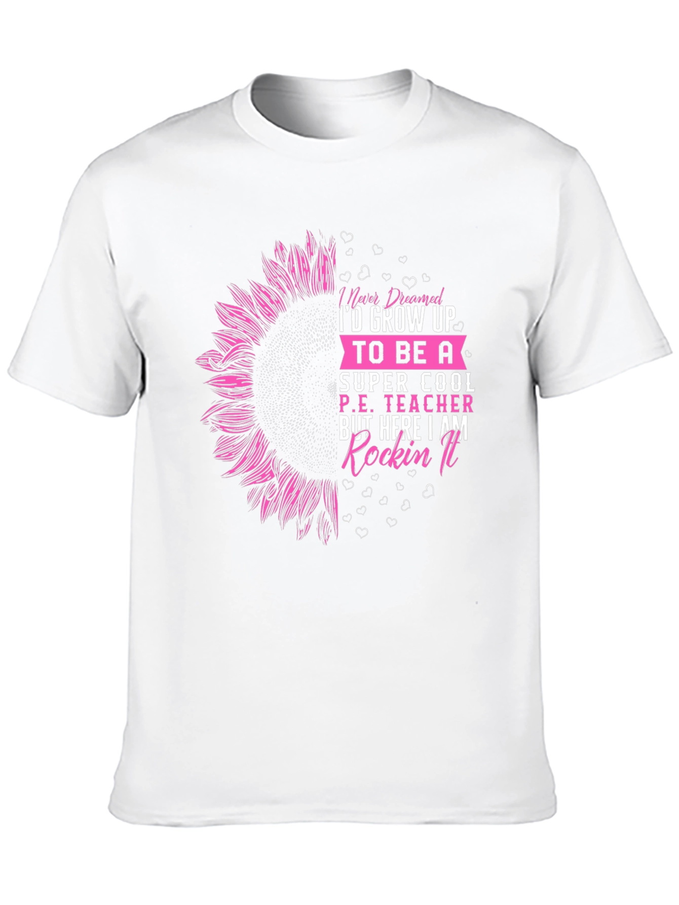 Cool P.E. Teacher Sunflower Graphic Tee