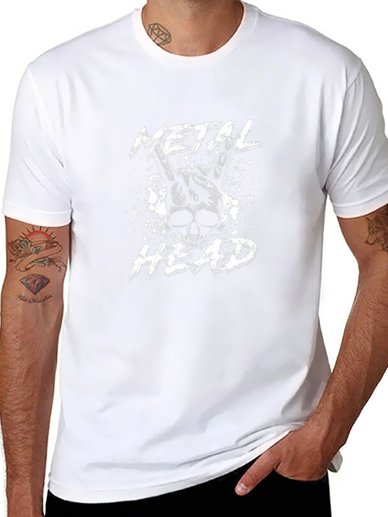 Metal Head Graphic T-Shirt - Rock On!