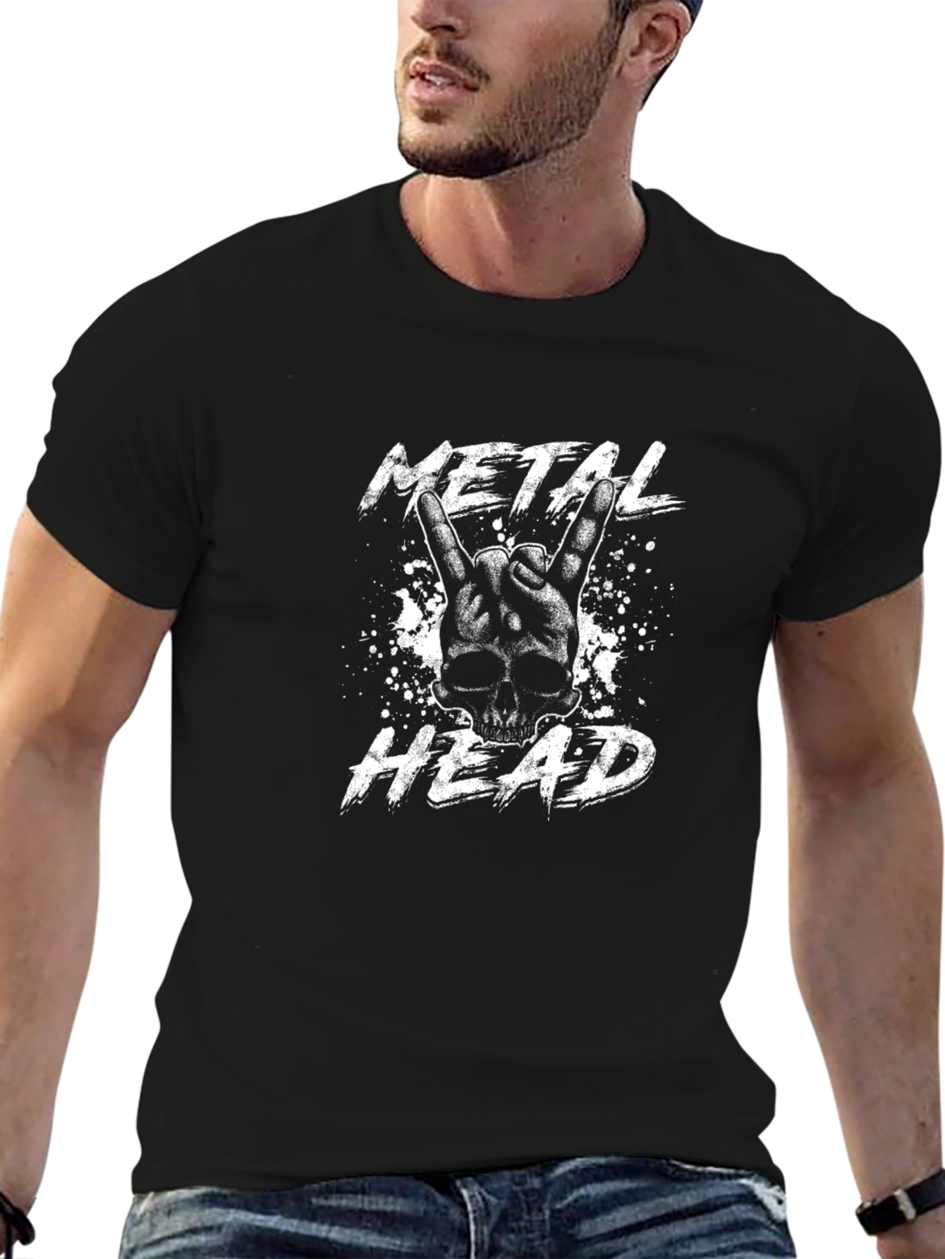 Metal Head Graphic T-Shirt - Rock On!