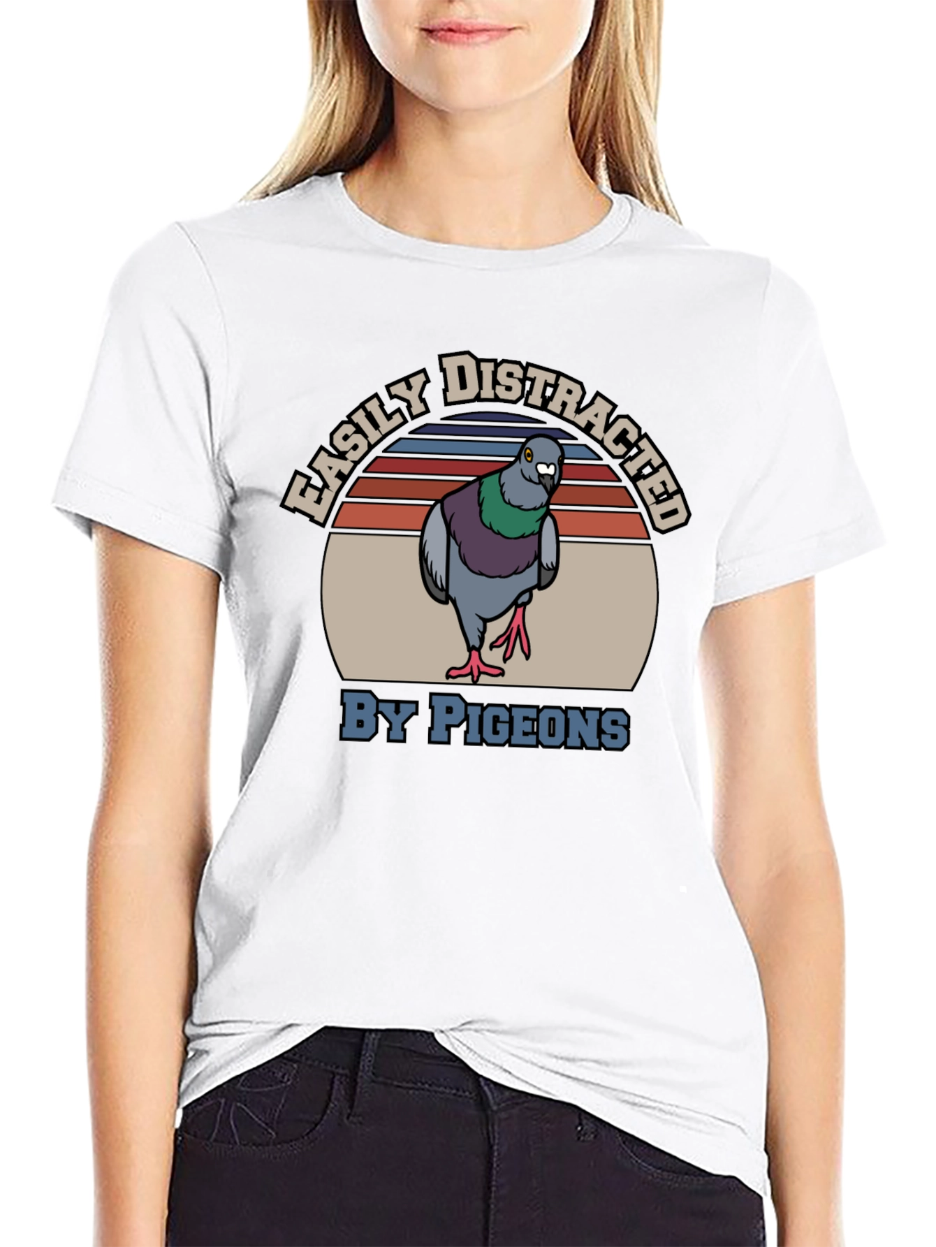 Easily Distracted By Pigeons T-Shirt