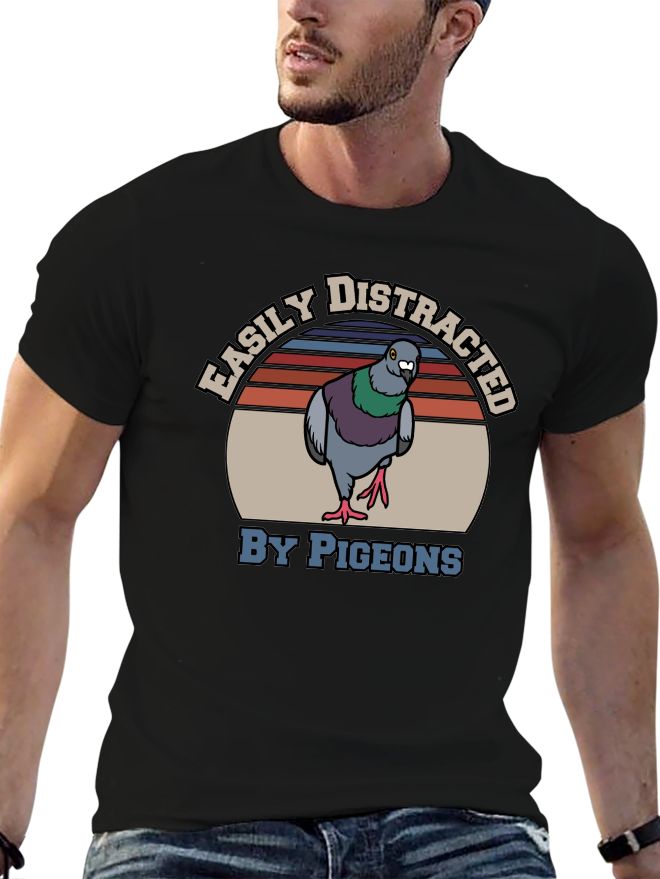 Easily Distracted By Pigeons T-Shirt