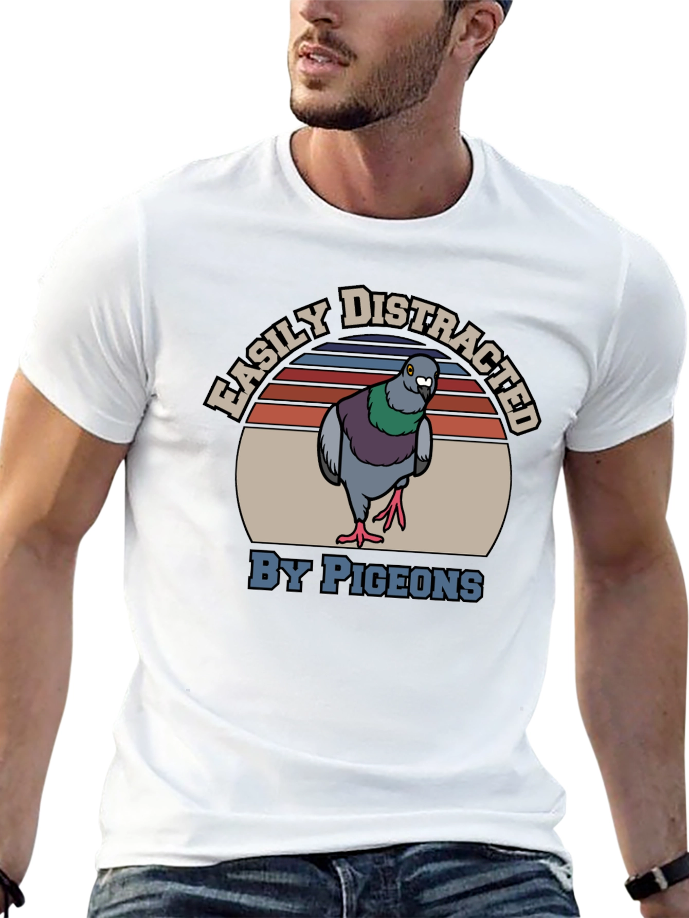 Easily Distracted By Pigeons T-Shirt
