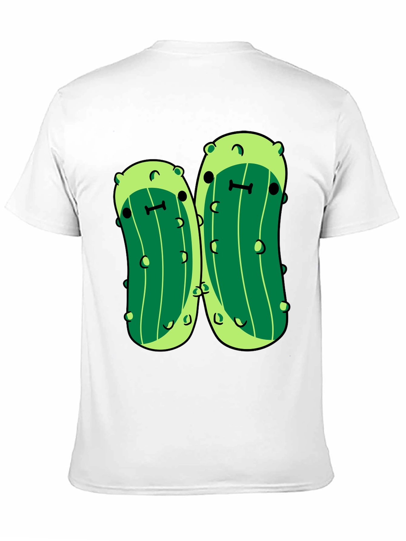 Kawaii Pickle Graphic Tee - Unisex Black T-Shirt