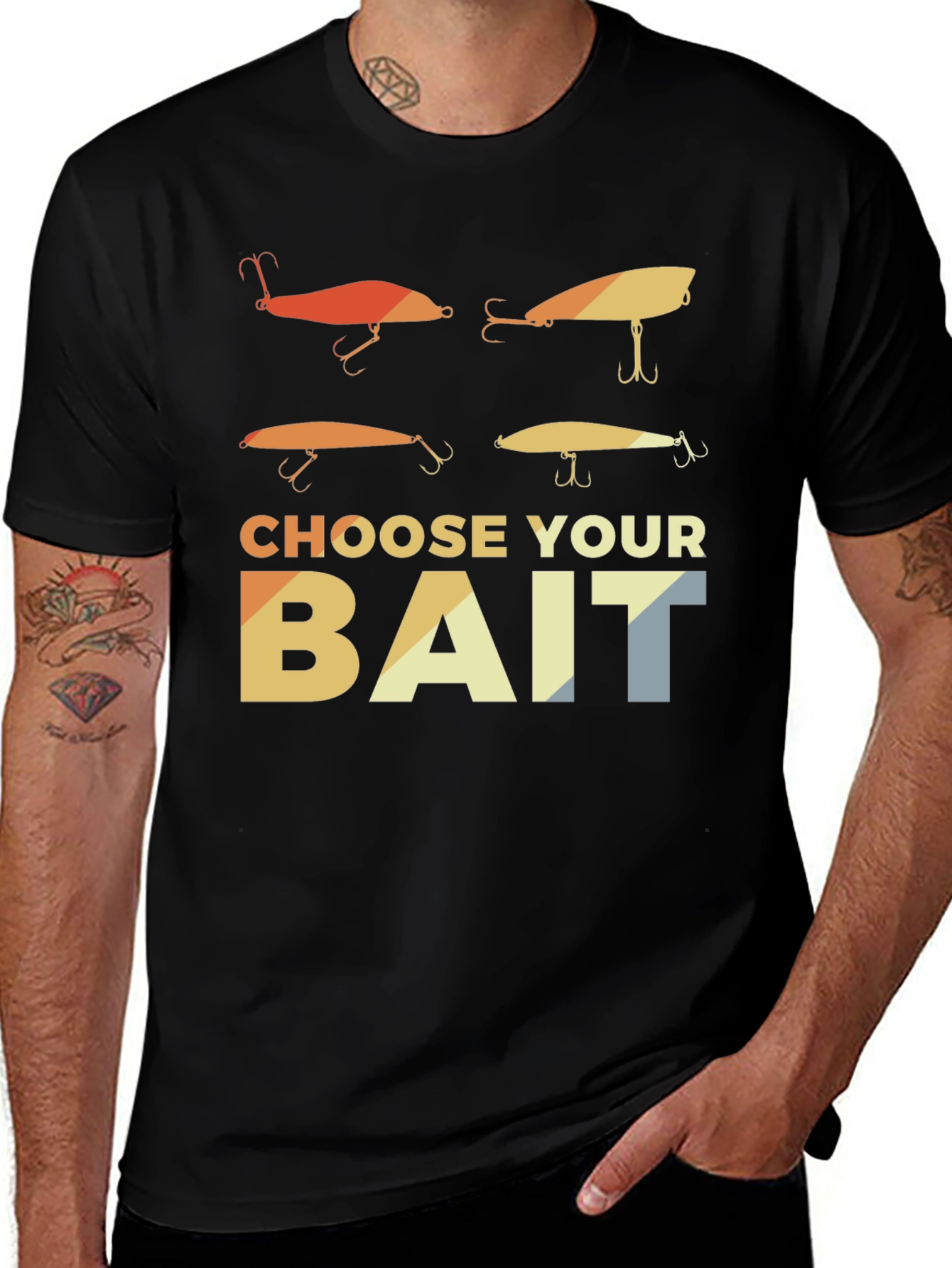 Choose Your Bait Fishing T-Shirt Angler Gift