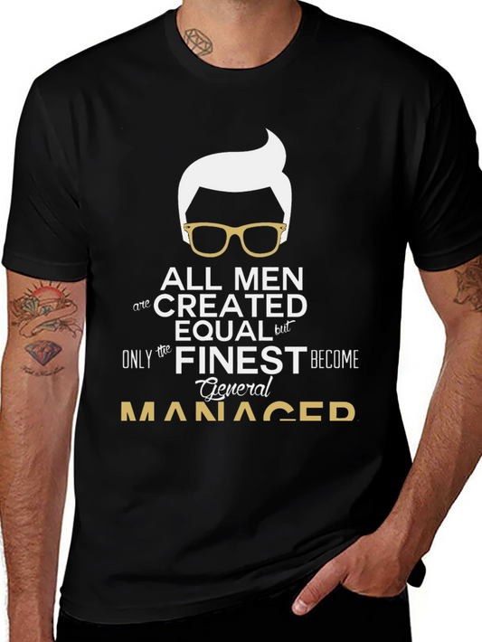 Finest General Manager T-Shirt - Black Cotton Tee