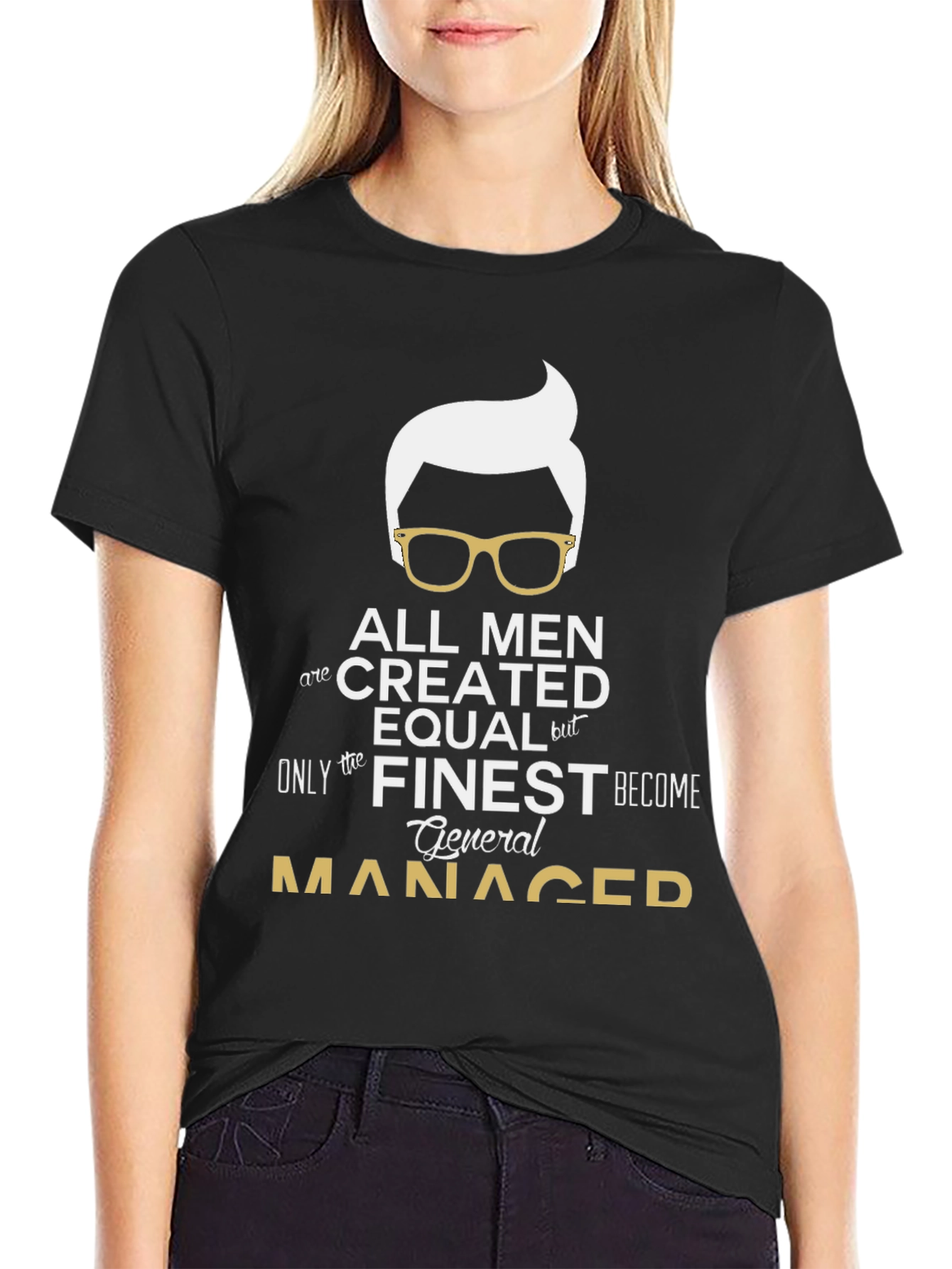 Finest General Manager T-Shirt - Black Cotton Tee