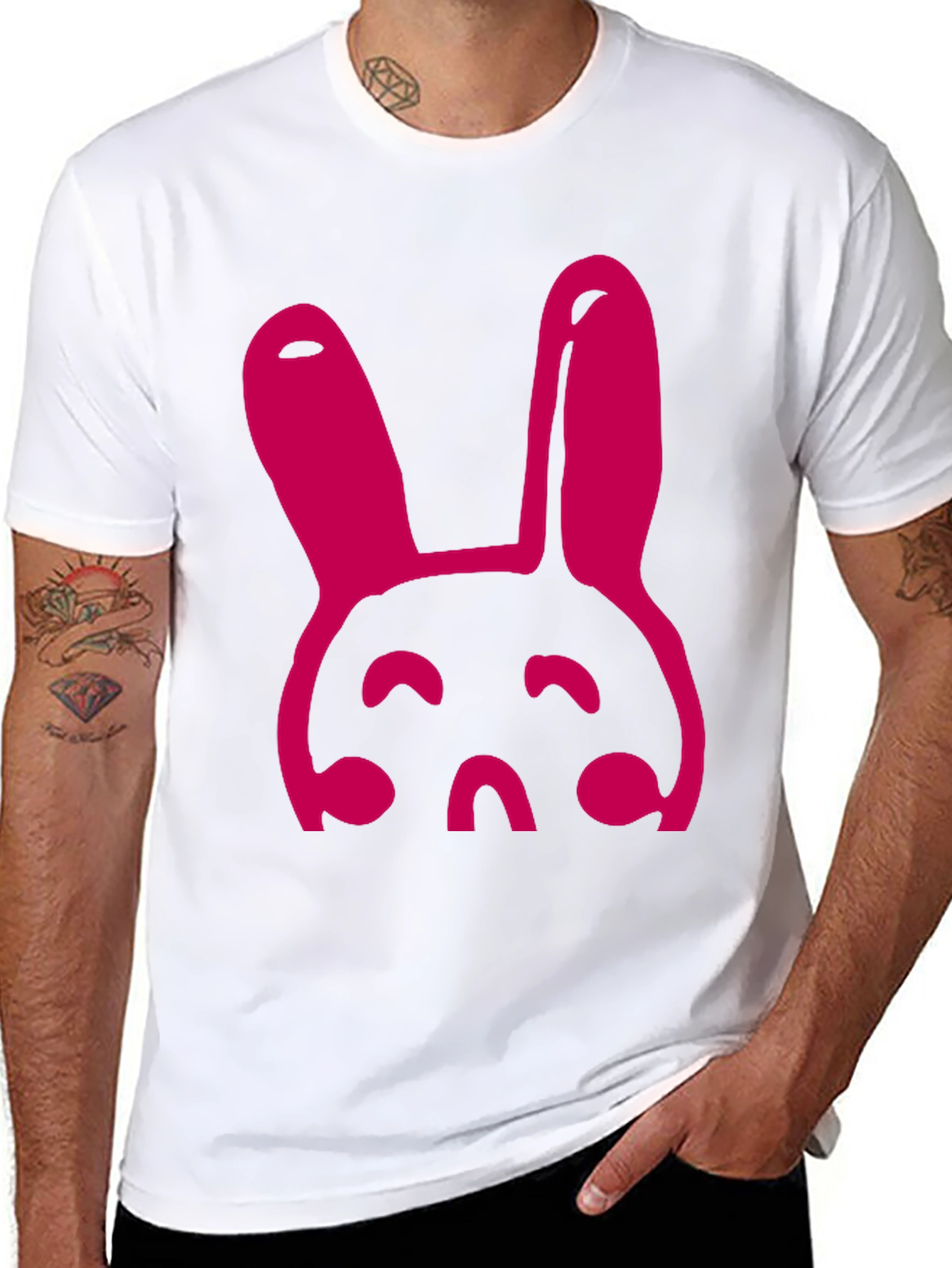 Bunny Graphic Tee - Black