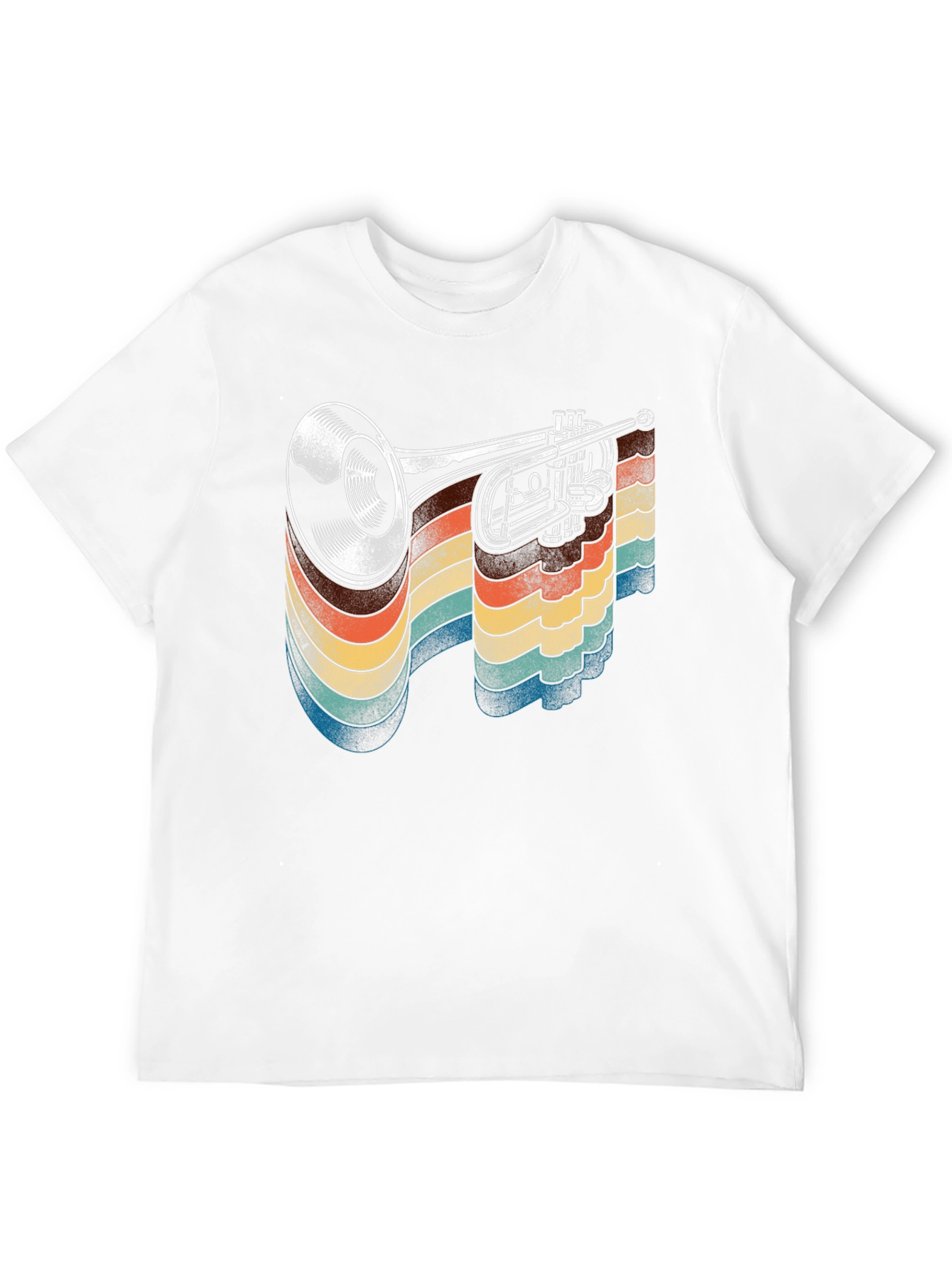 Retro Trumpet Graphic T-Shirt
