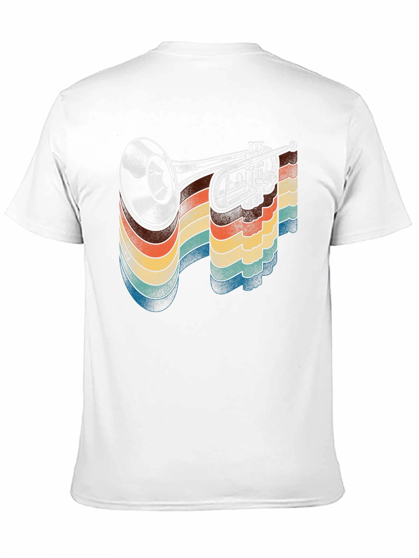Retro Trumpet Graphic T-Shirt
