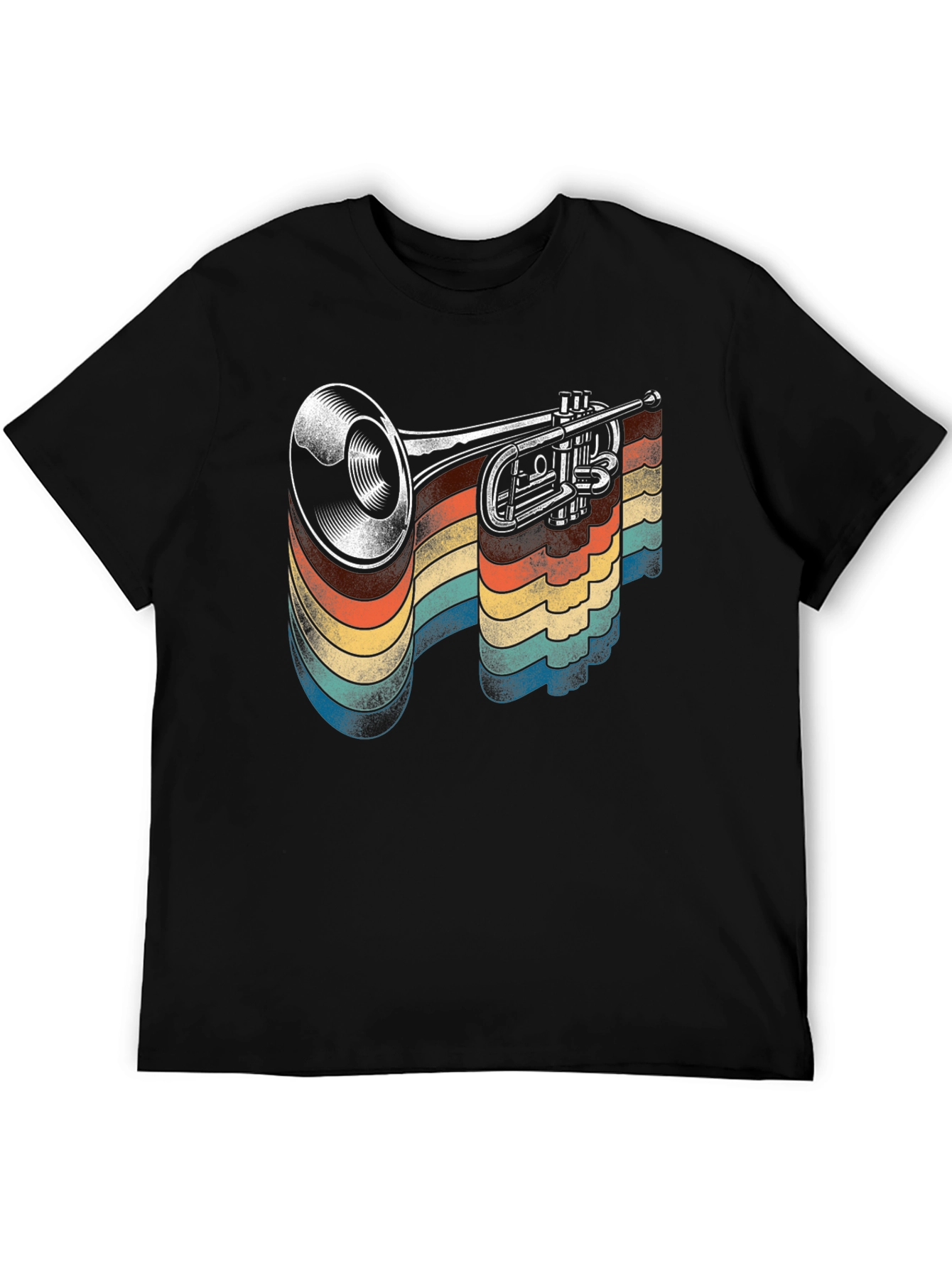Retro Trumpet Graphic T-Shirt