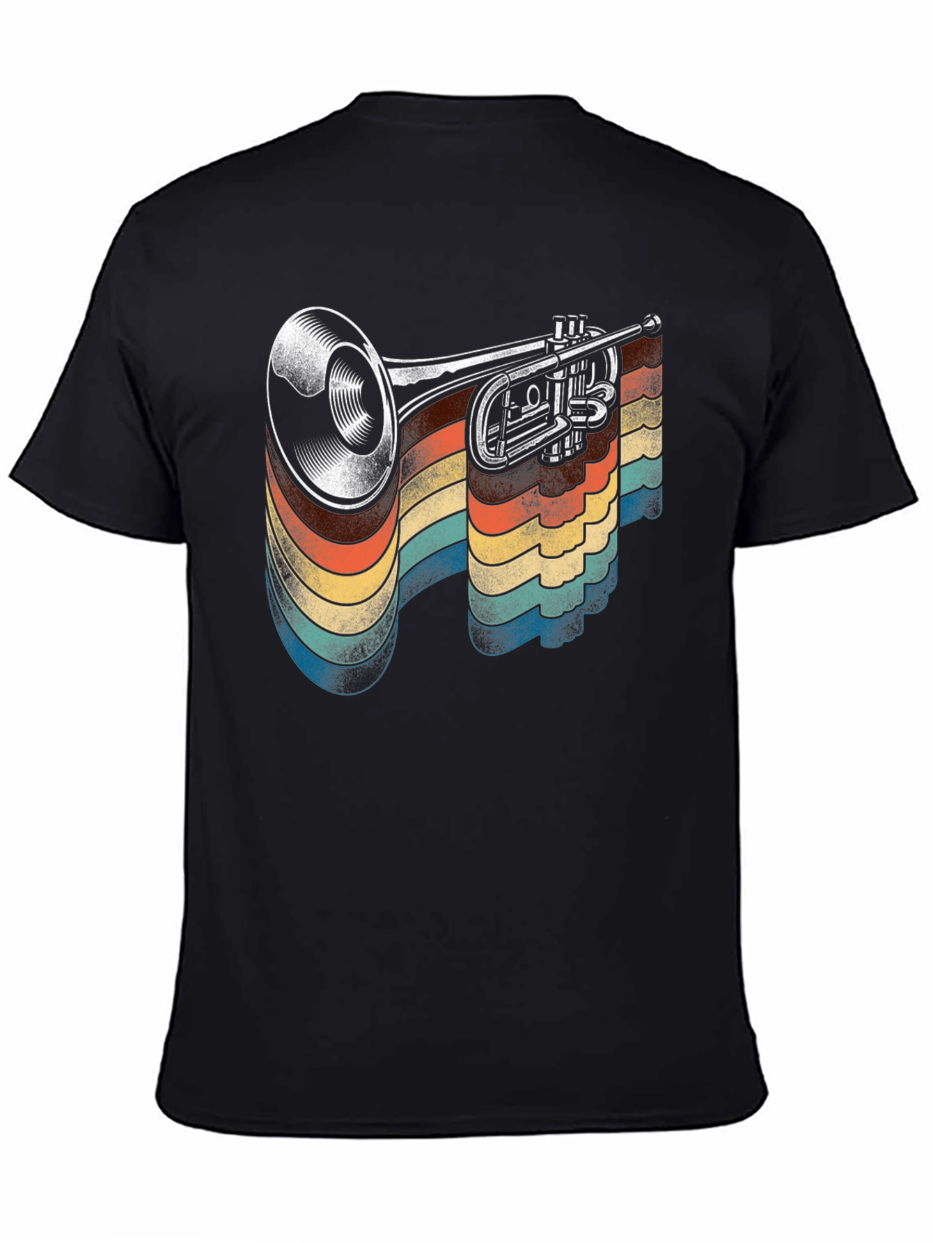 Retro Trumpet Graphic T-Shirt