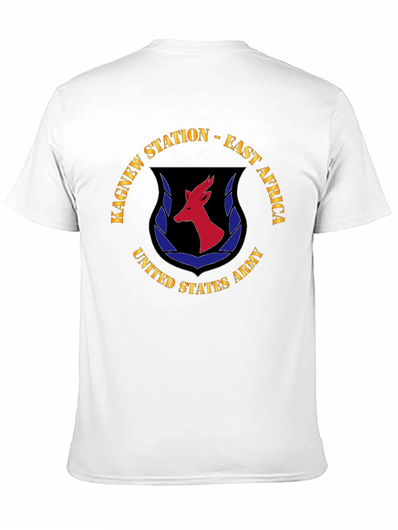 Kagnew Station East Africa United States Army Black T-Shirt