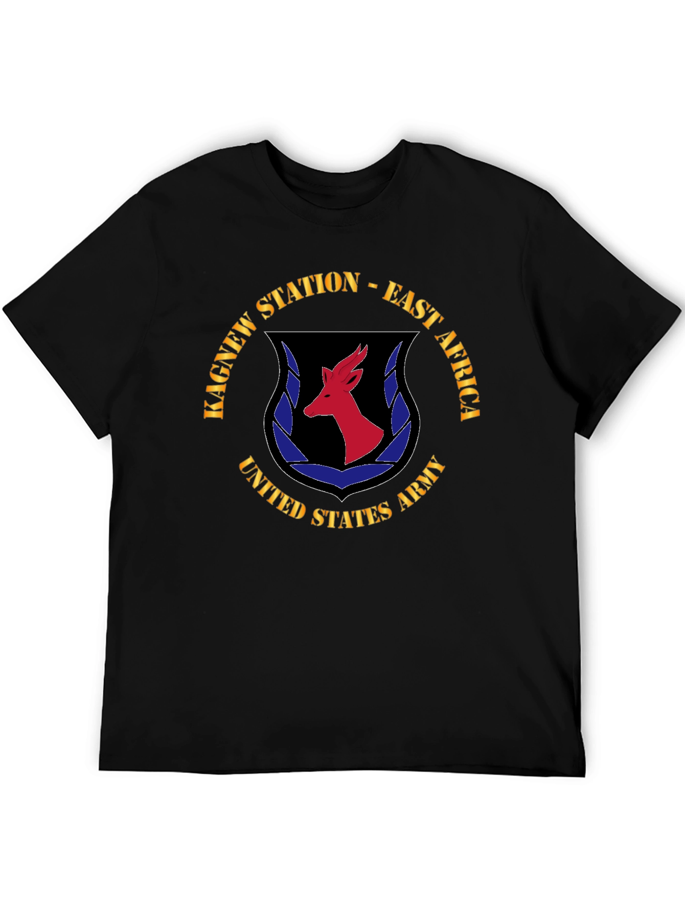 Kagnew Station East Africa United States Army Black T-Shirt