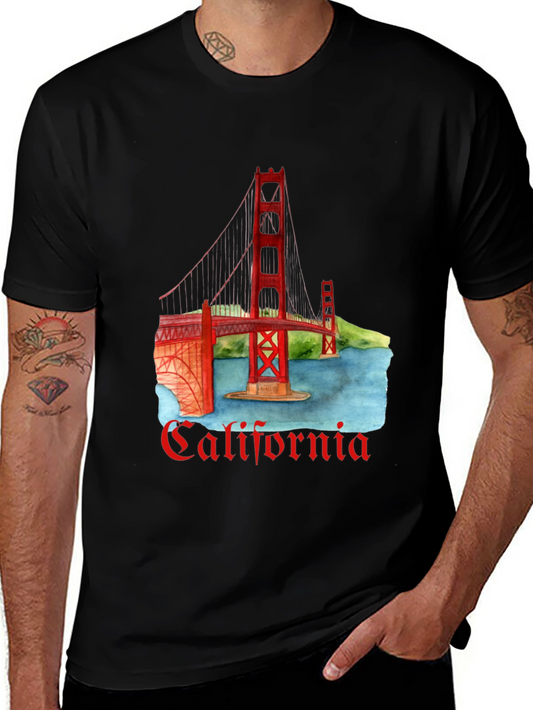 California Golden Gate Bridge Graphic Tee