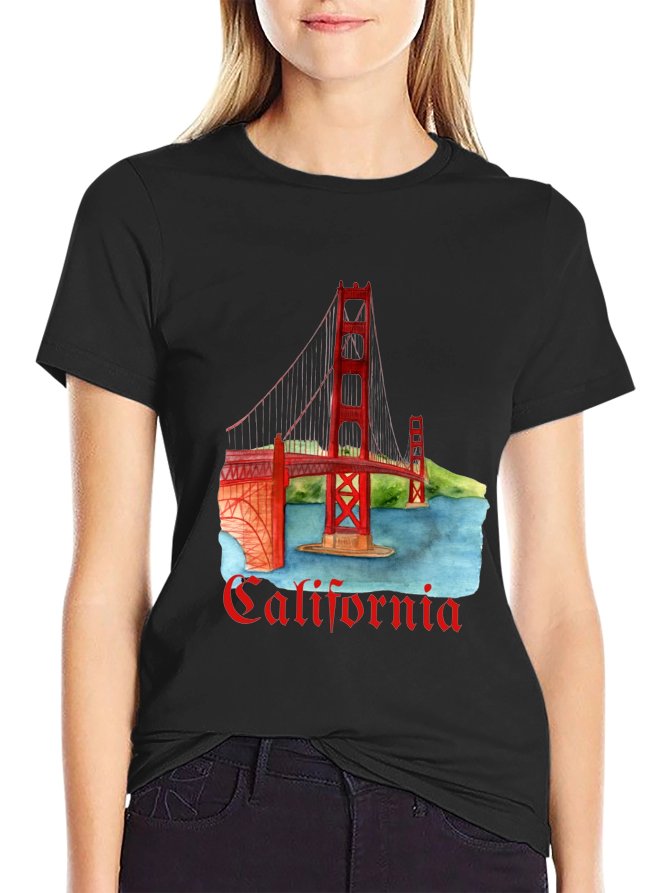 California Golden Gate Bridge Graphic Tee
