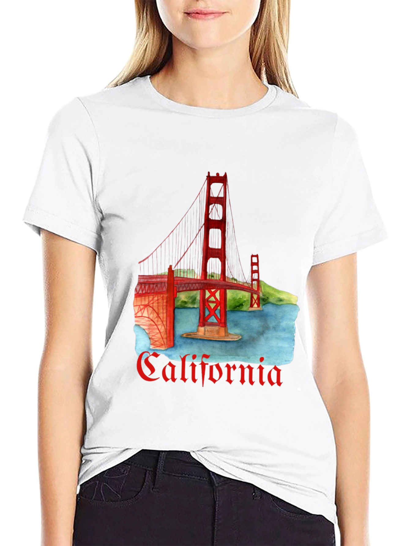 California Golden Gate Bridge Graphic Tee