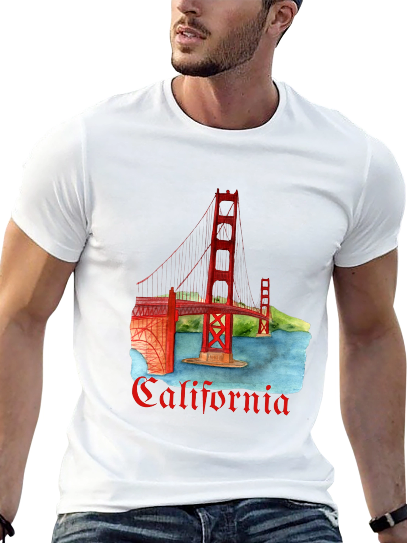 California Golden Gate Bridge Graphic Tee
