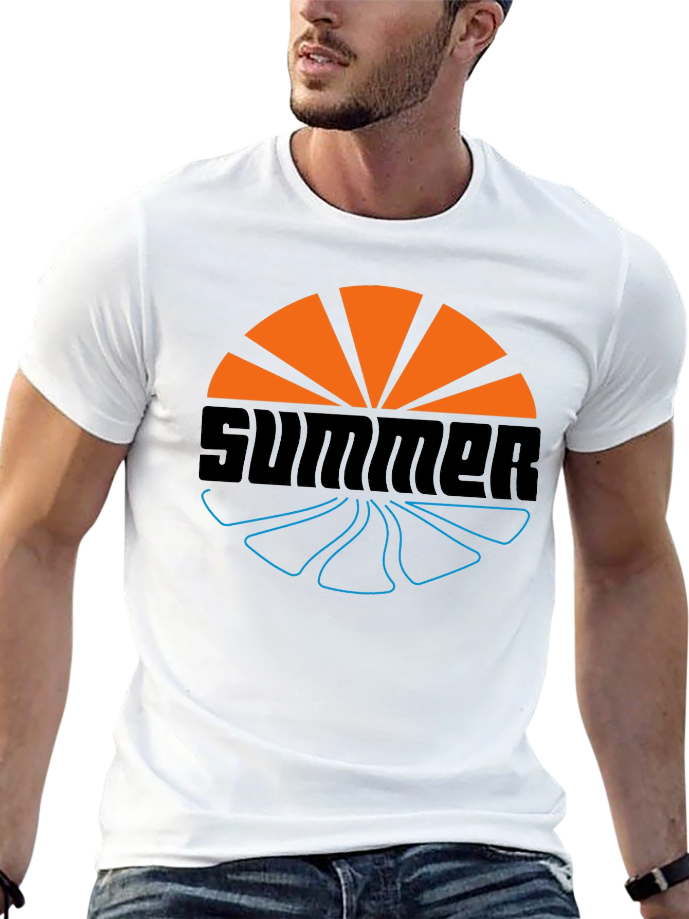 Summer Vibes Graphic Tee - Stylish Black T-Shirt