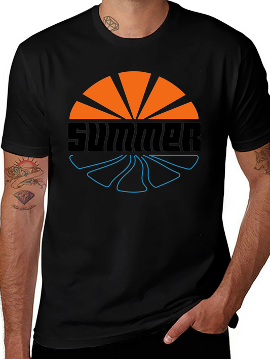 Summer Vibes Graphic Tee - Stylish Black T-Shirt