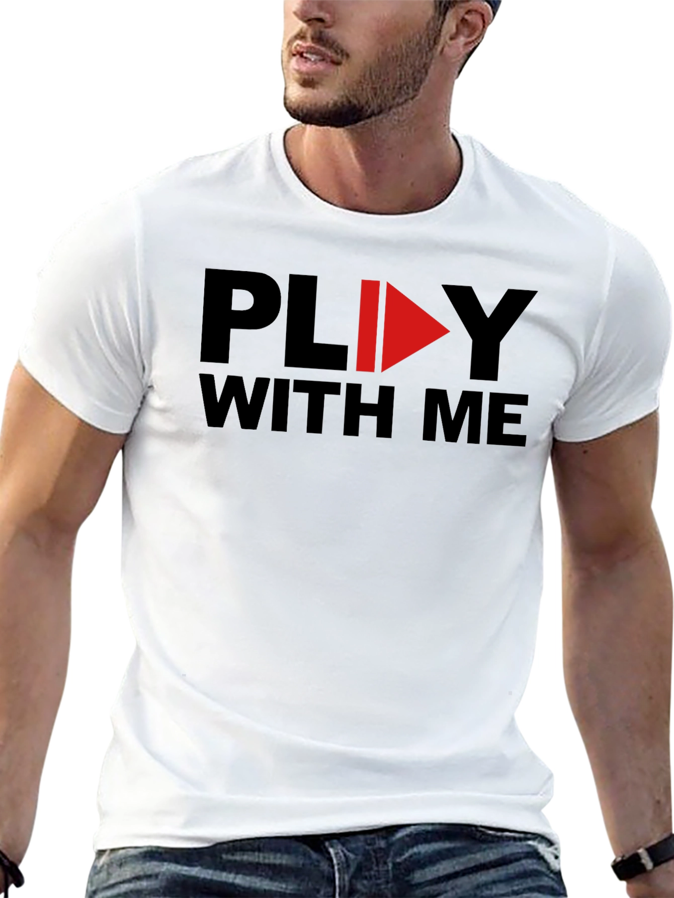 Play With Me Graphic Tee - Soft Cotton T-Shirt