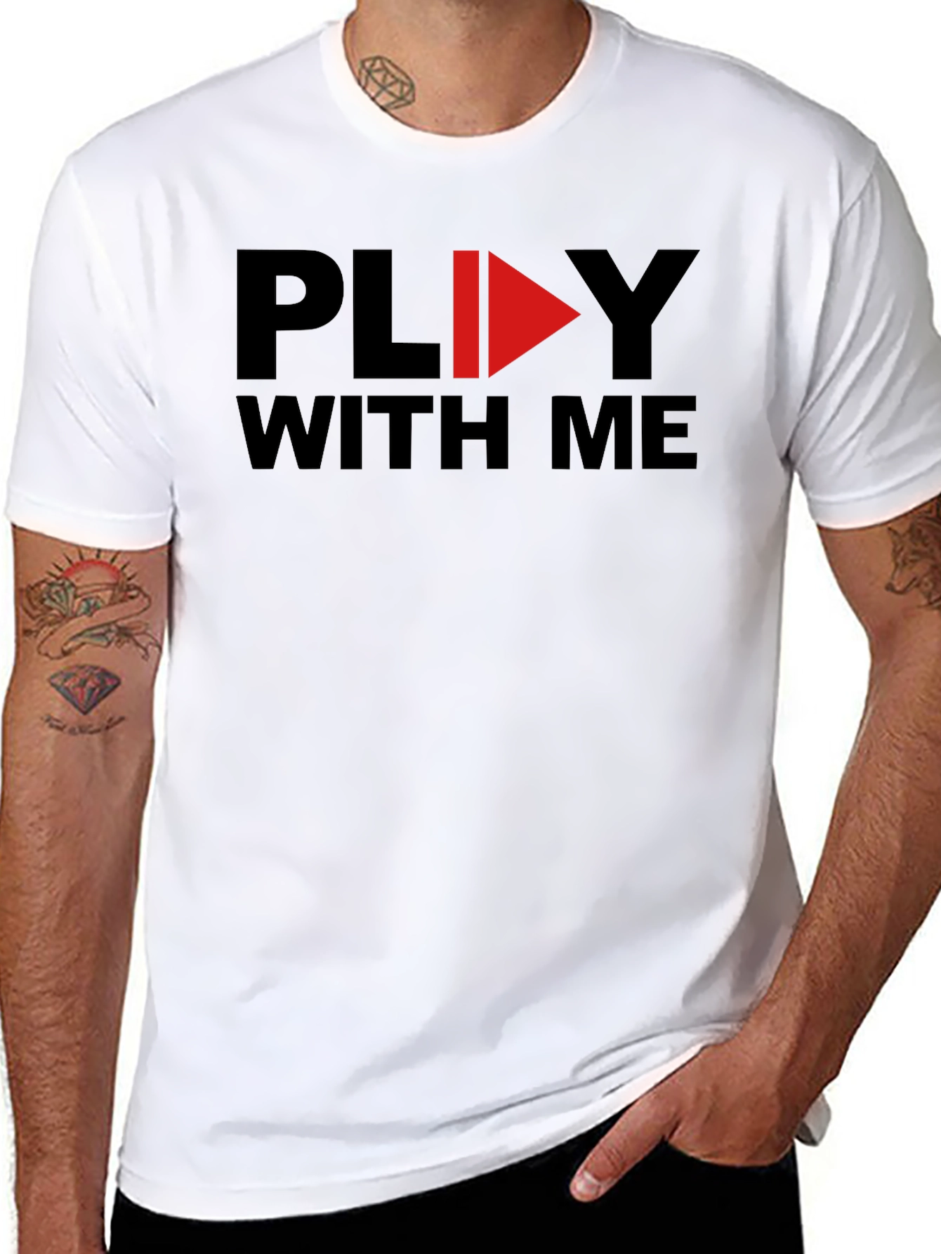 Play With Me Graphic Tee - Soft Cotton T-Shirt