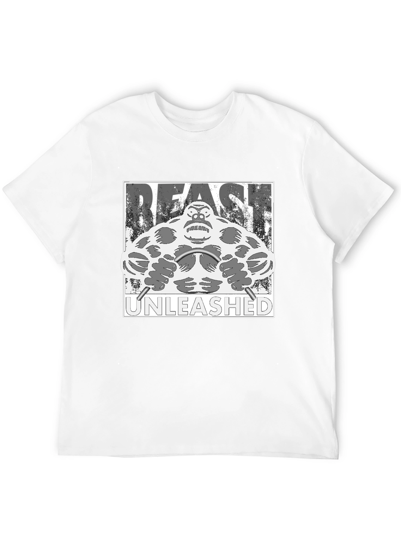 Beast Unleashed Graphic T-Shirt - Gorilla Gym Theme
