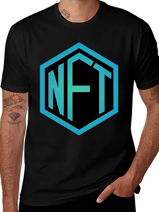 NFT T-Shirt - Crypto Art Hexagon Design