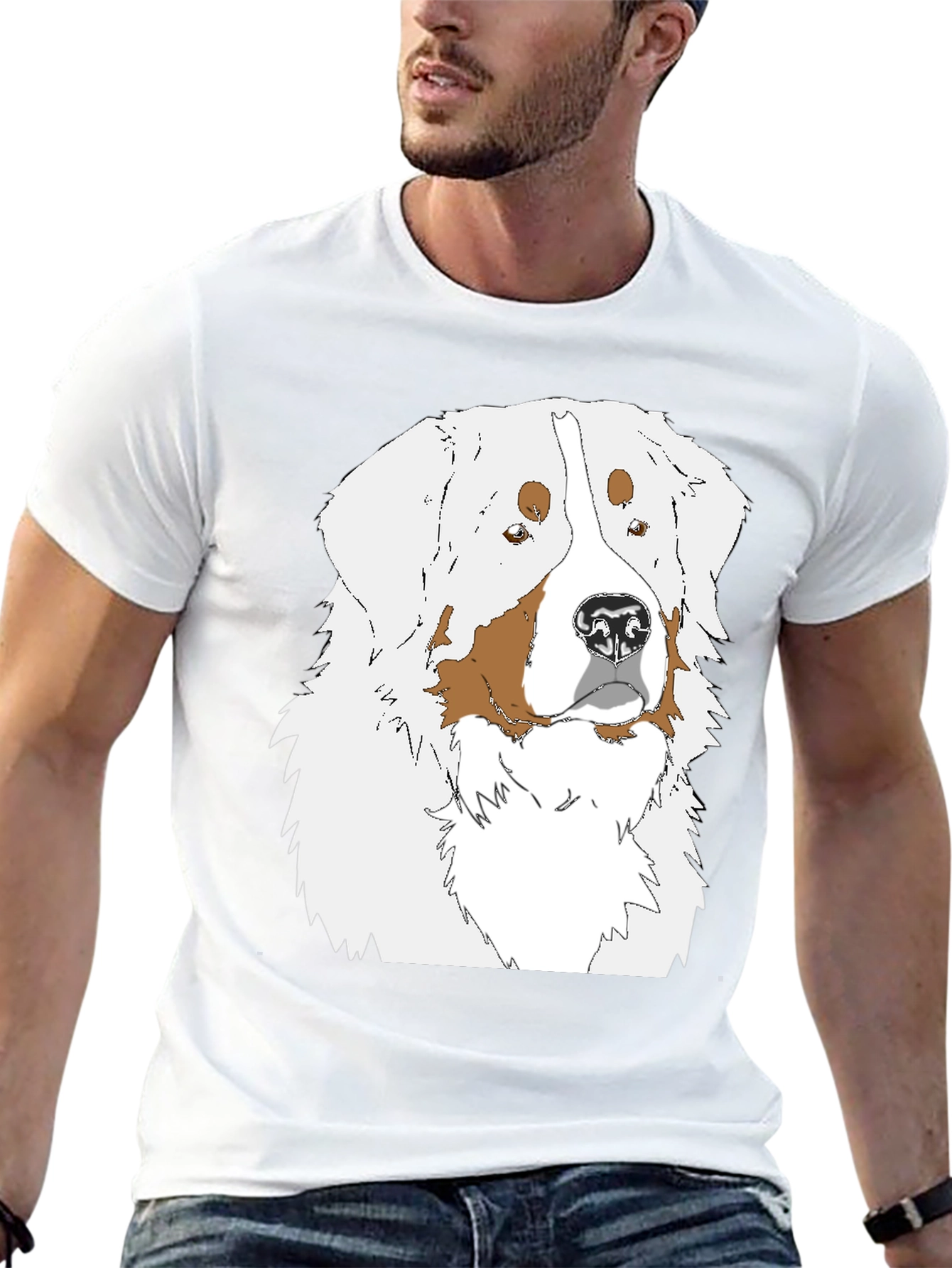Bernese Mountain Dog T-Shirt - Cute Dog Graphic Tee