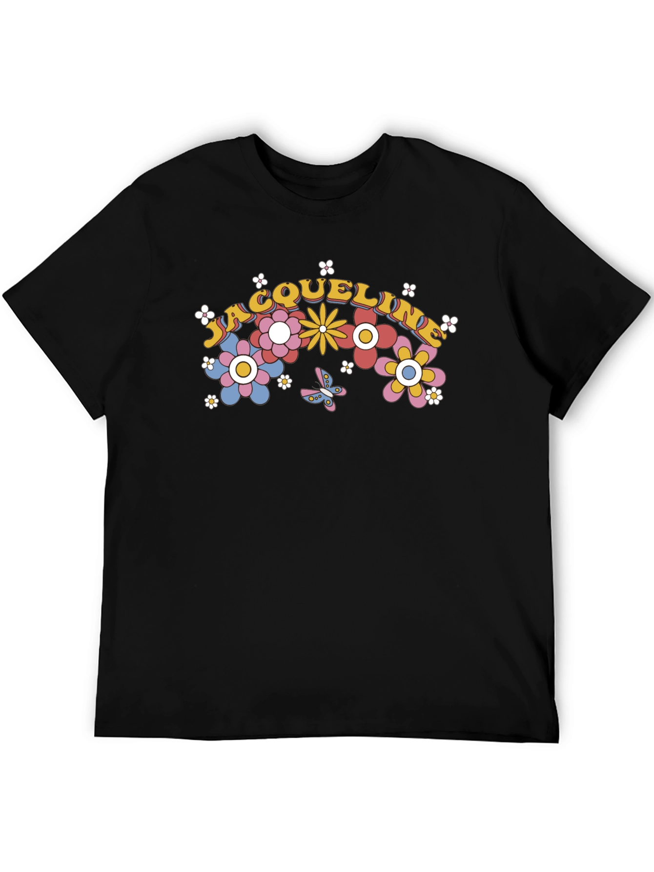 Floral Name T-Shirt - Personalized Gift