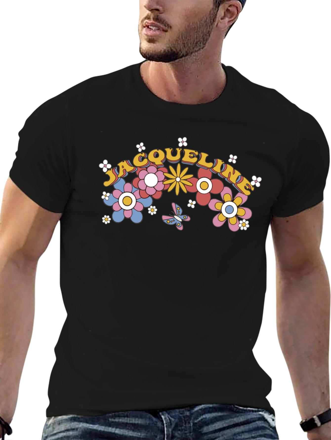Floral Name T-Shirt - Personalized Gift