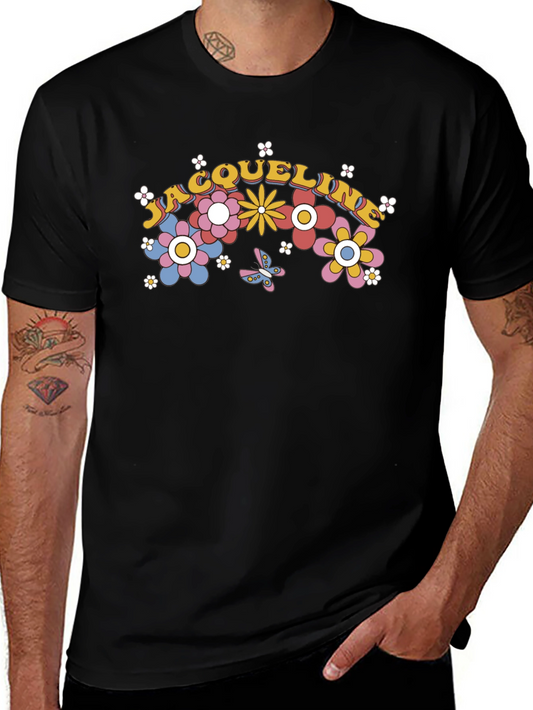 Floral Name T-Shirt - Personalized Gift