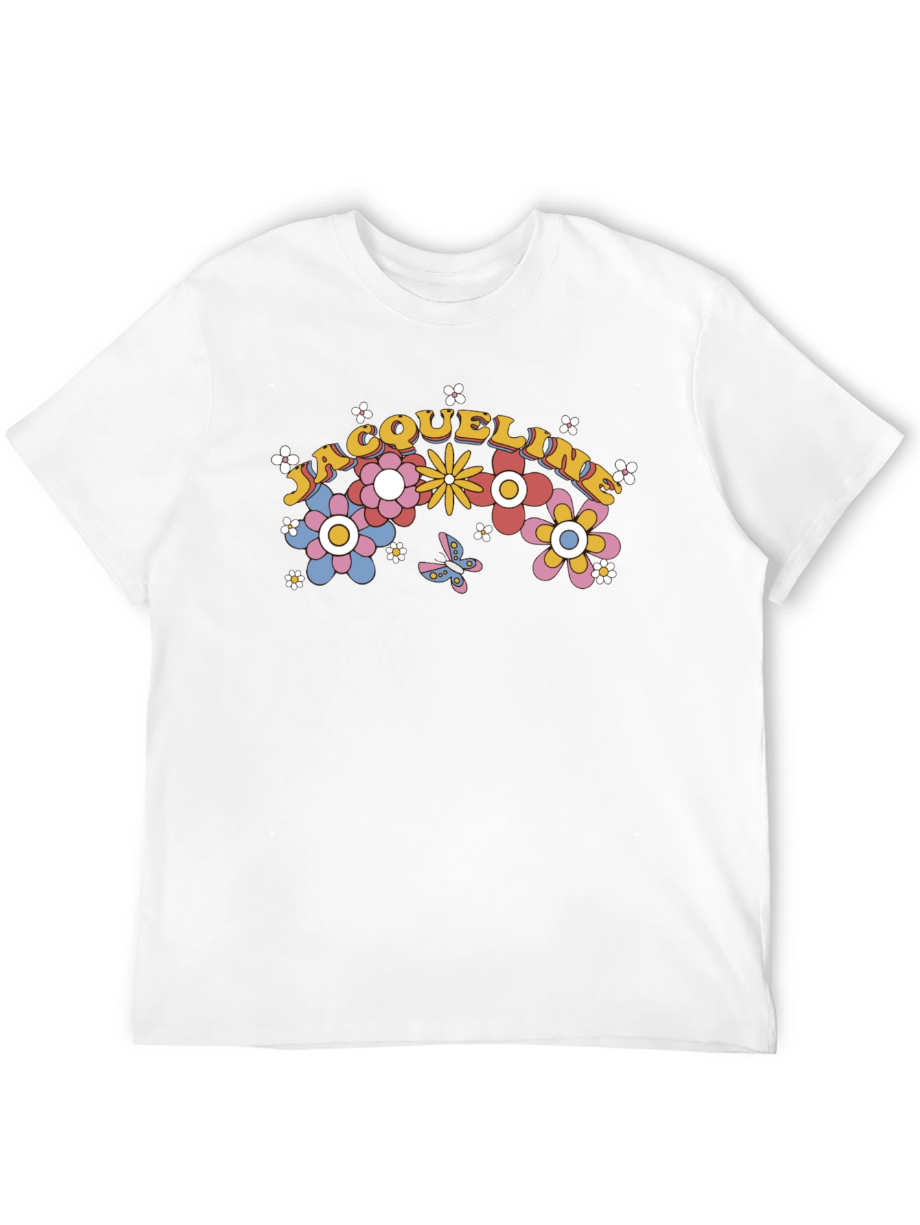 Floral Name T-Shirt - Personalized Gift
