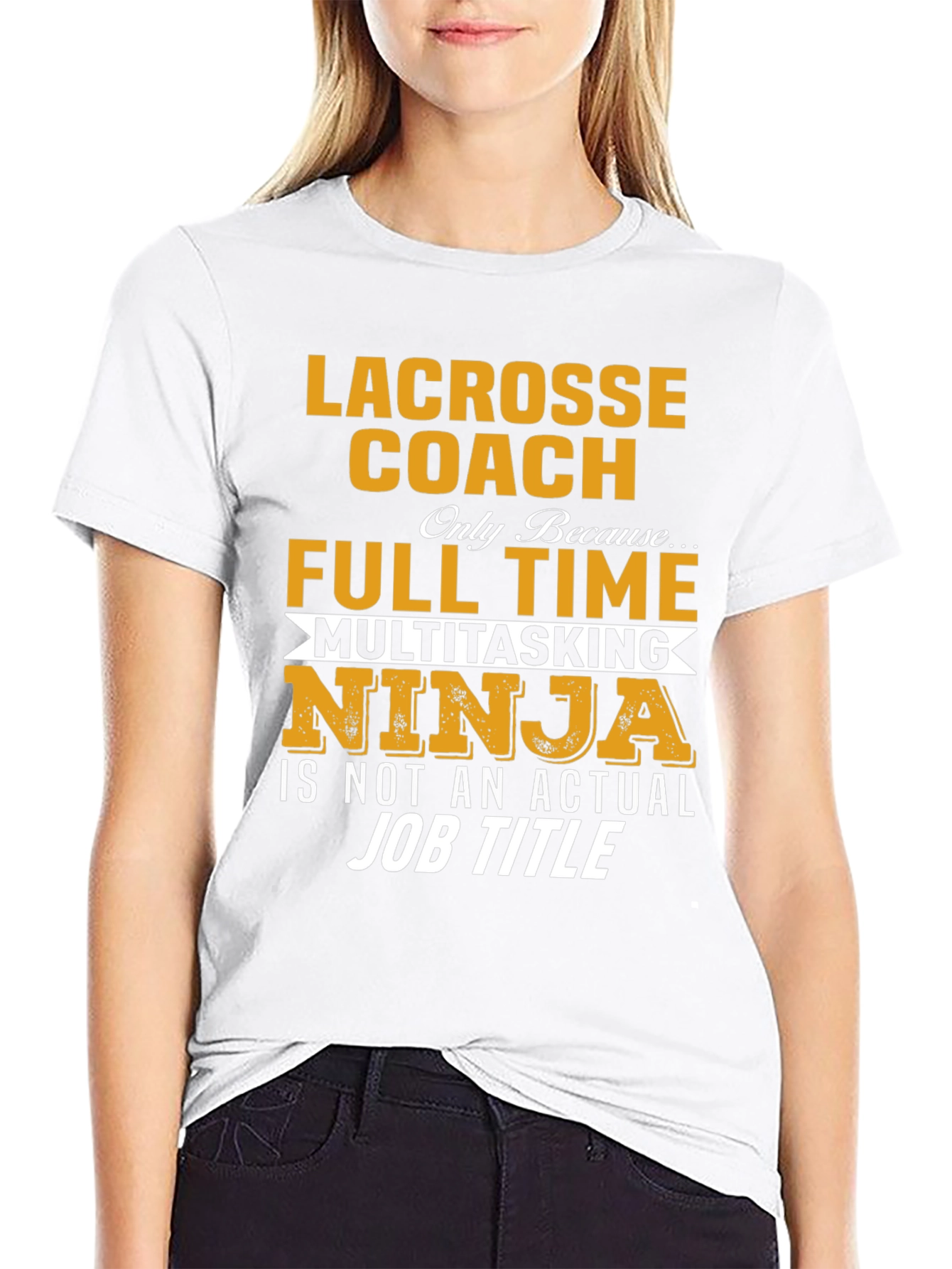 Lacrosse Coach Full Time Ninja T-Shirt