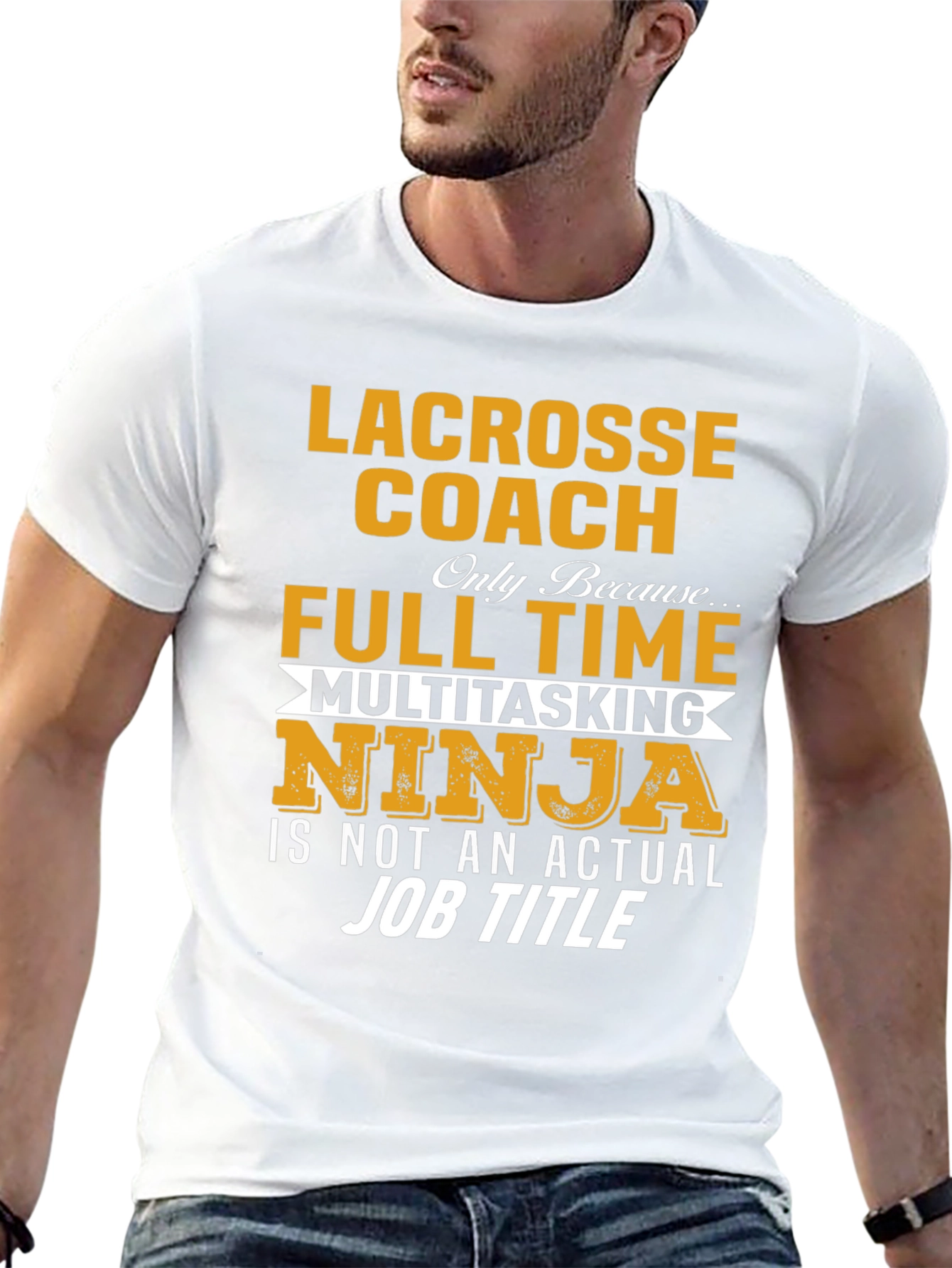 Lacrosse Coach Full Time Ninja T-Shirt