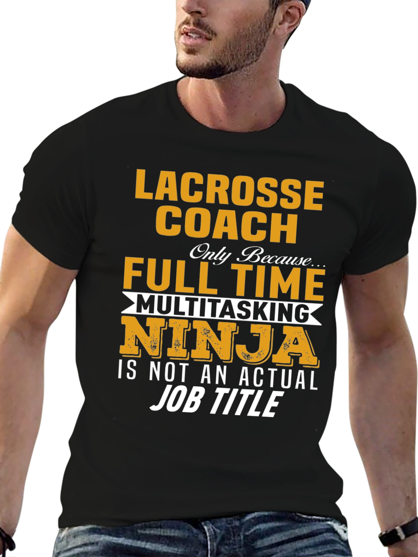 Lacrosse Coach Full Time Ninja T-Shirt
