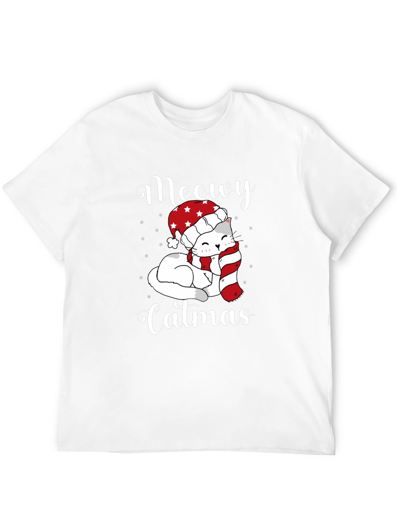 Meowy Catmas T-Shirt - Holiday Cheer