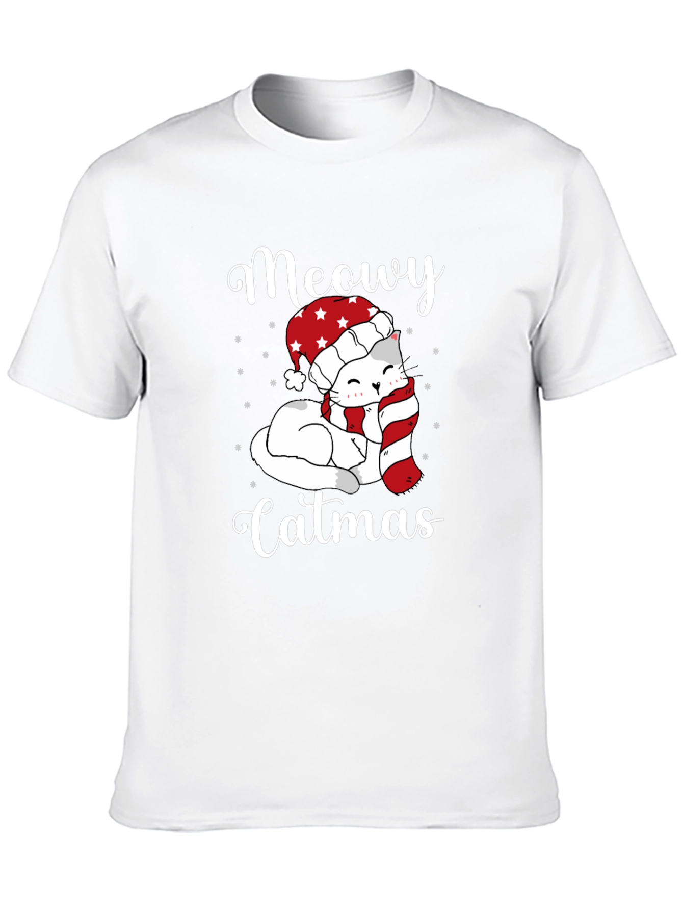Meowy Catmas T-Shirt - Holiday Cheer