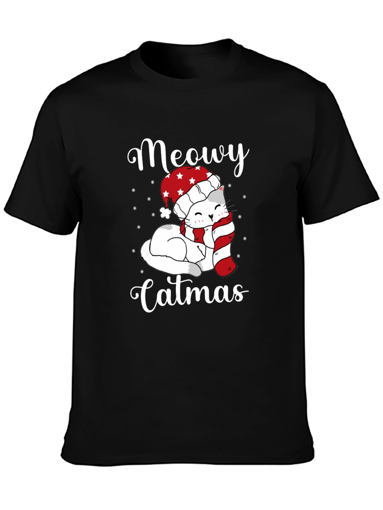 Meowy Catmas T-Shirt - Holiday Cheer