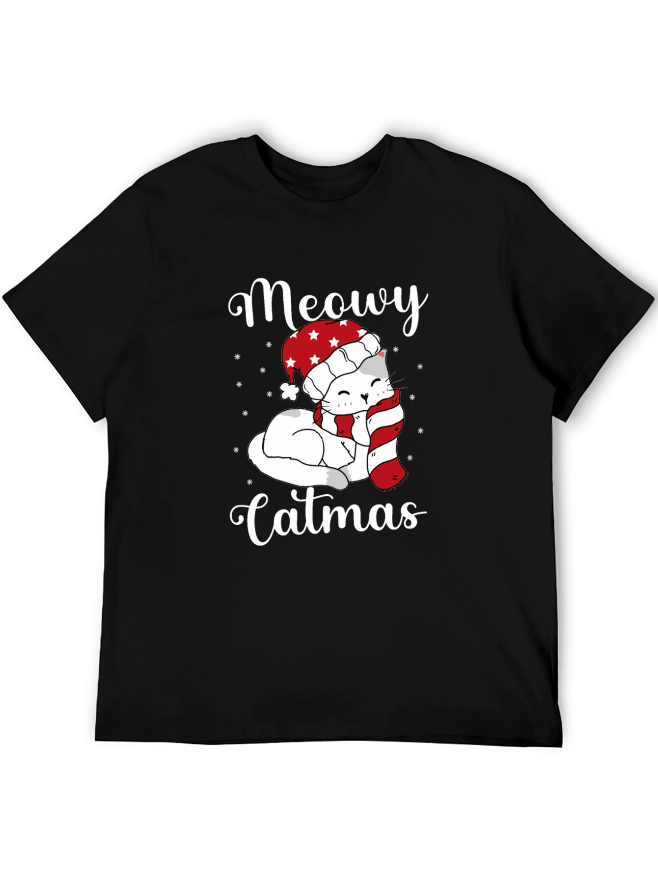 Meowy Catmas T-Shirt - Holiday Cheer