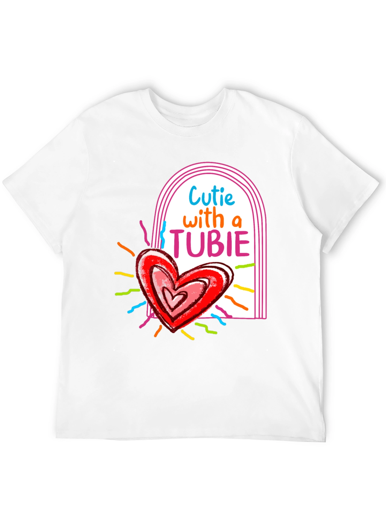 Cutie with a Tubie Heart Tee