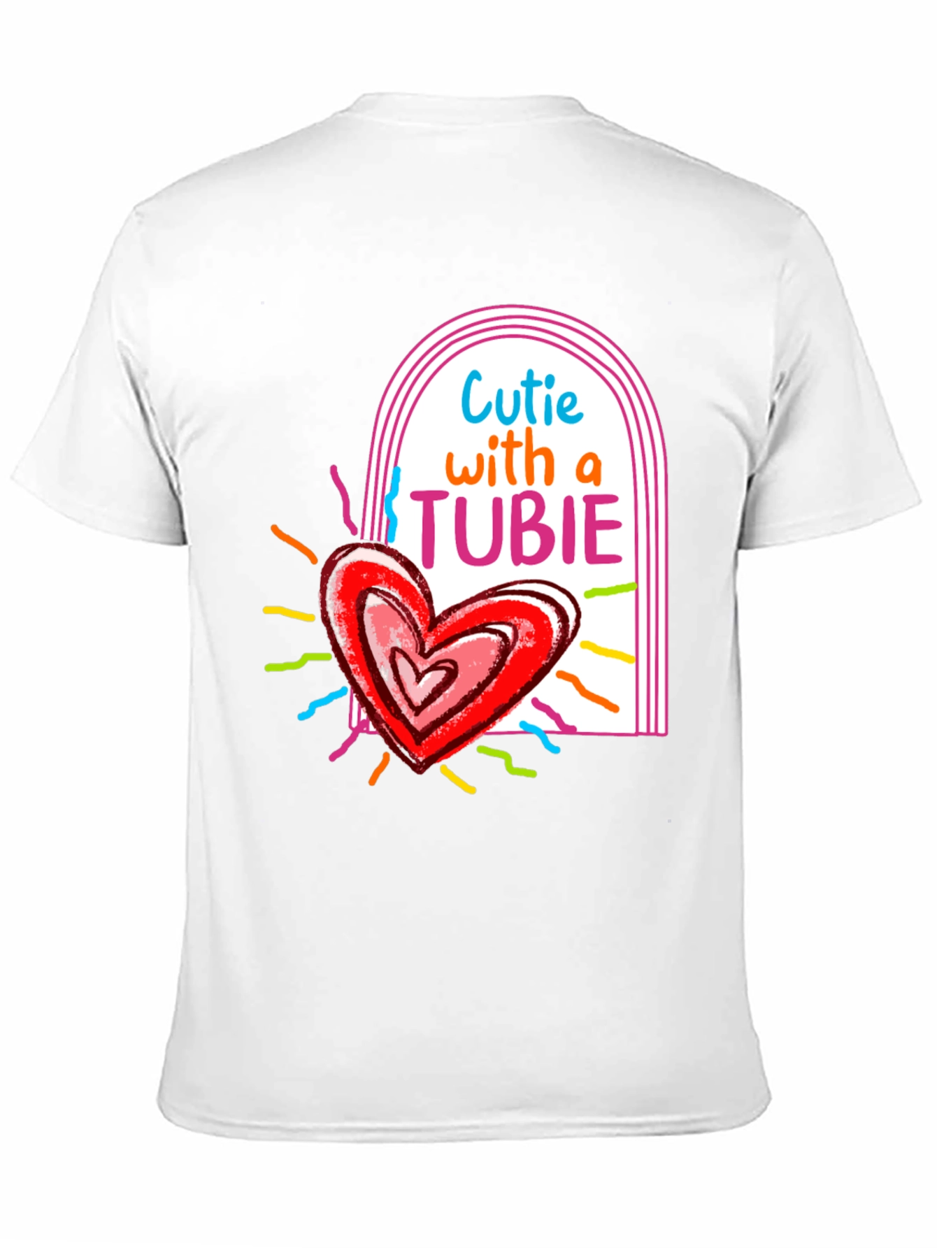 Cutie with a Tubie Heart Tee