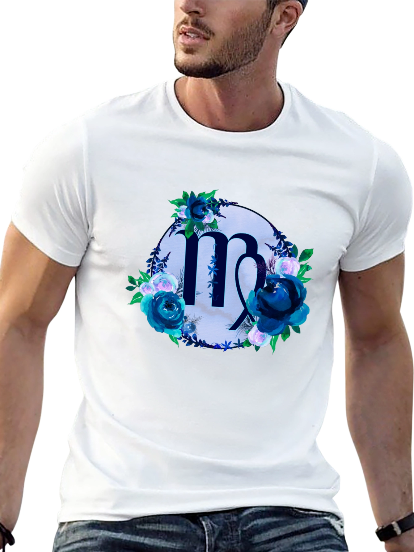 Virgo Zodiac Floral T-Shirt