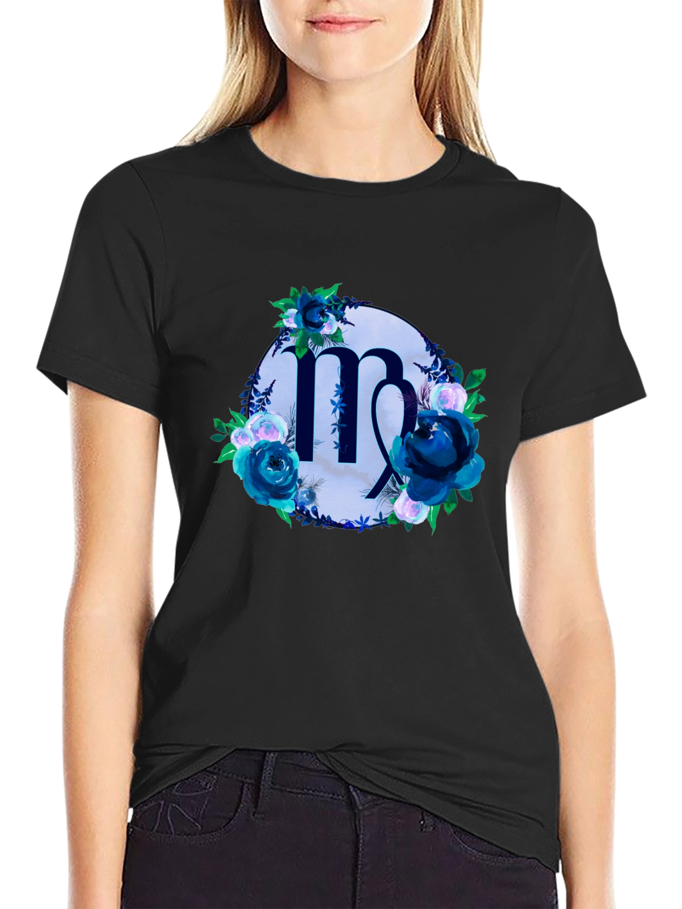 Virgo Zodiac Floral T-Shirt