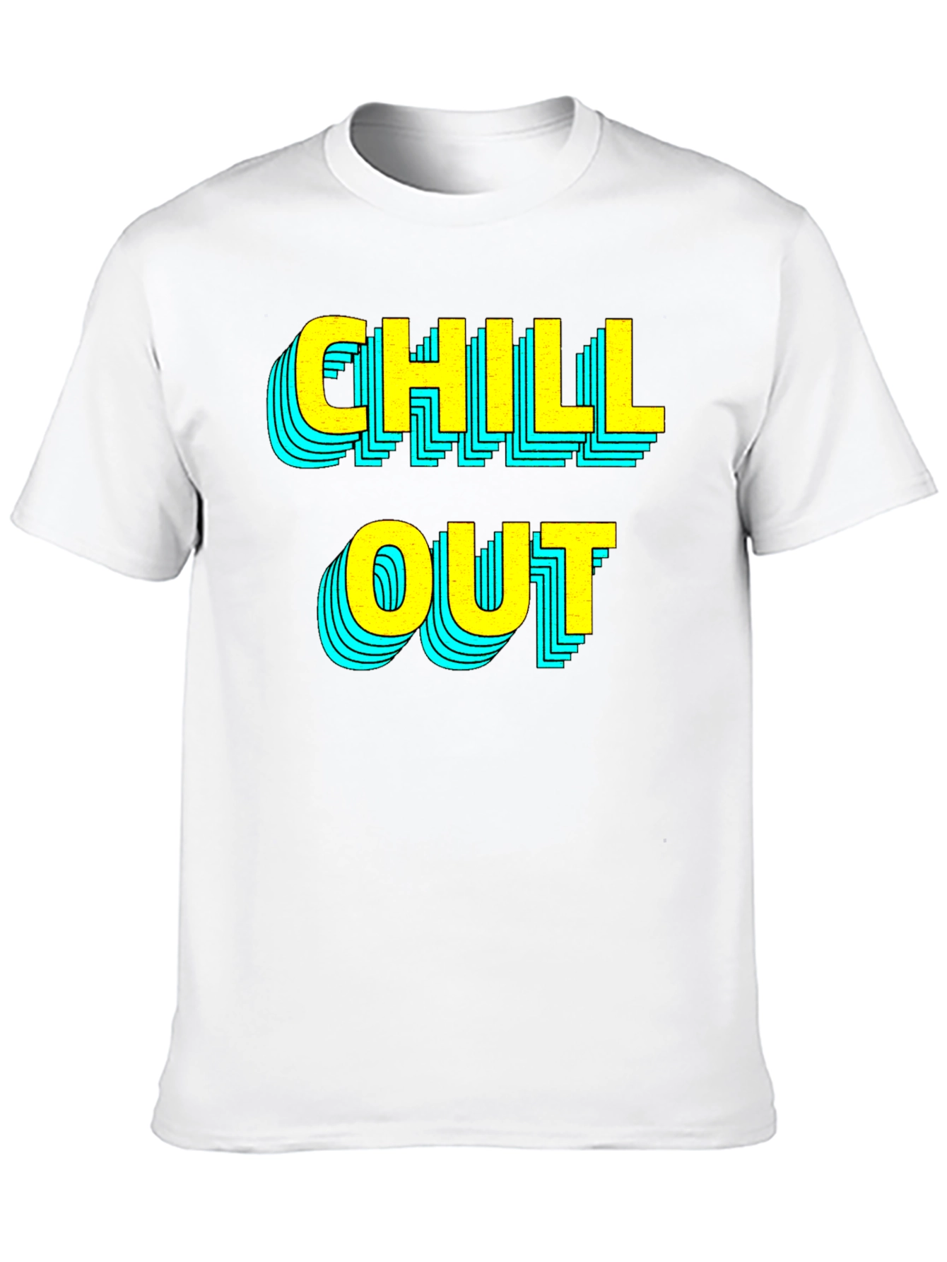 Chill Out Graphic T-Shirt - Black Casual Tee