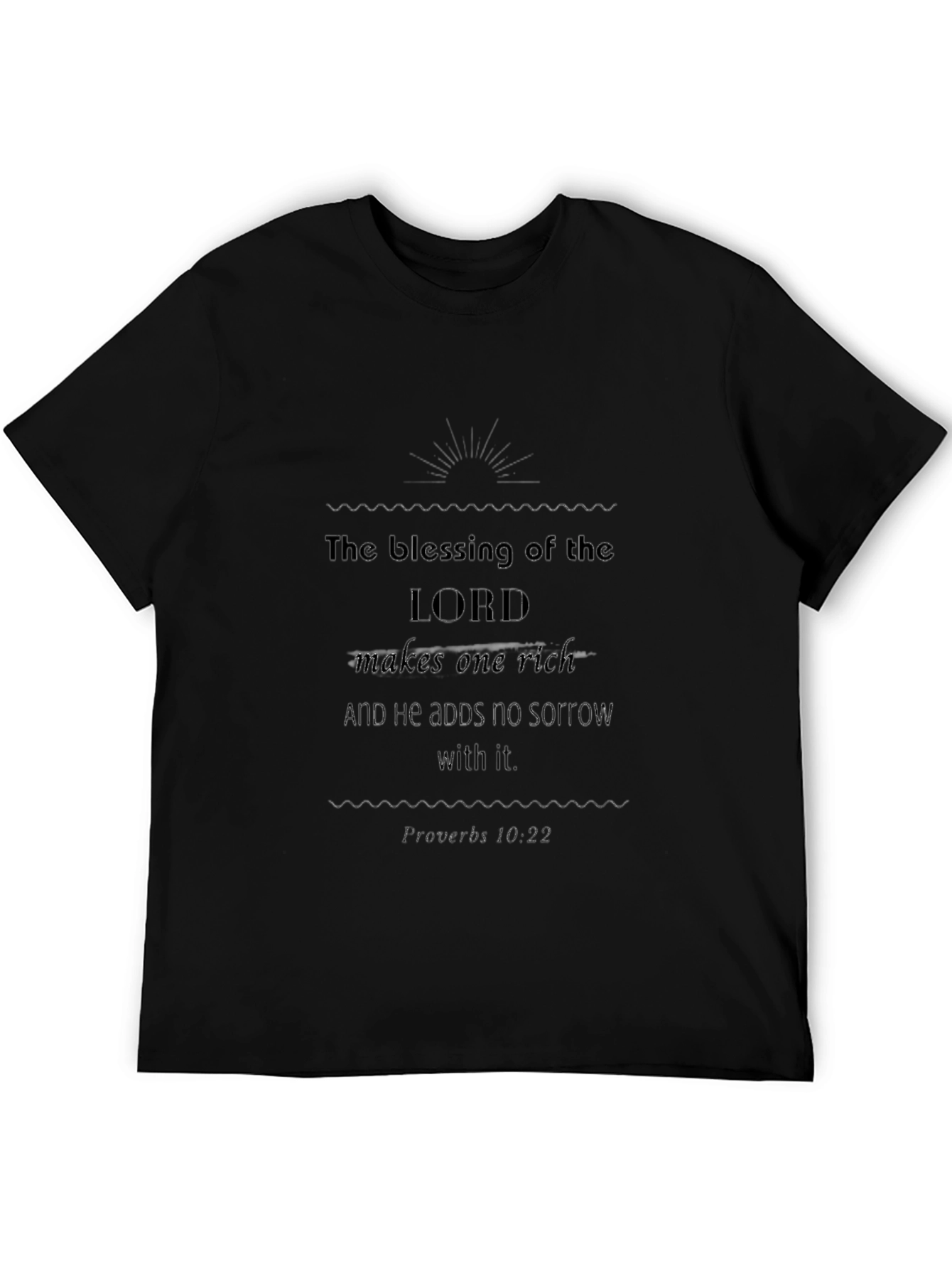 Blessing of the Lord Black Tee