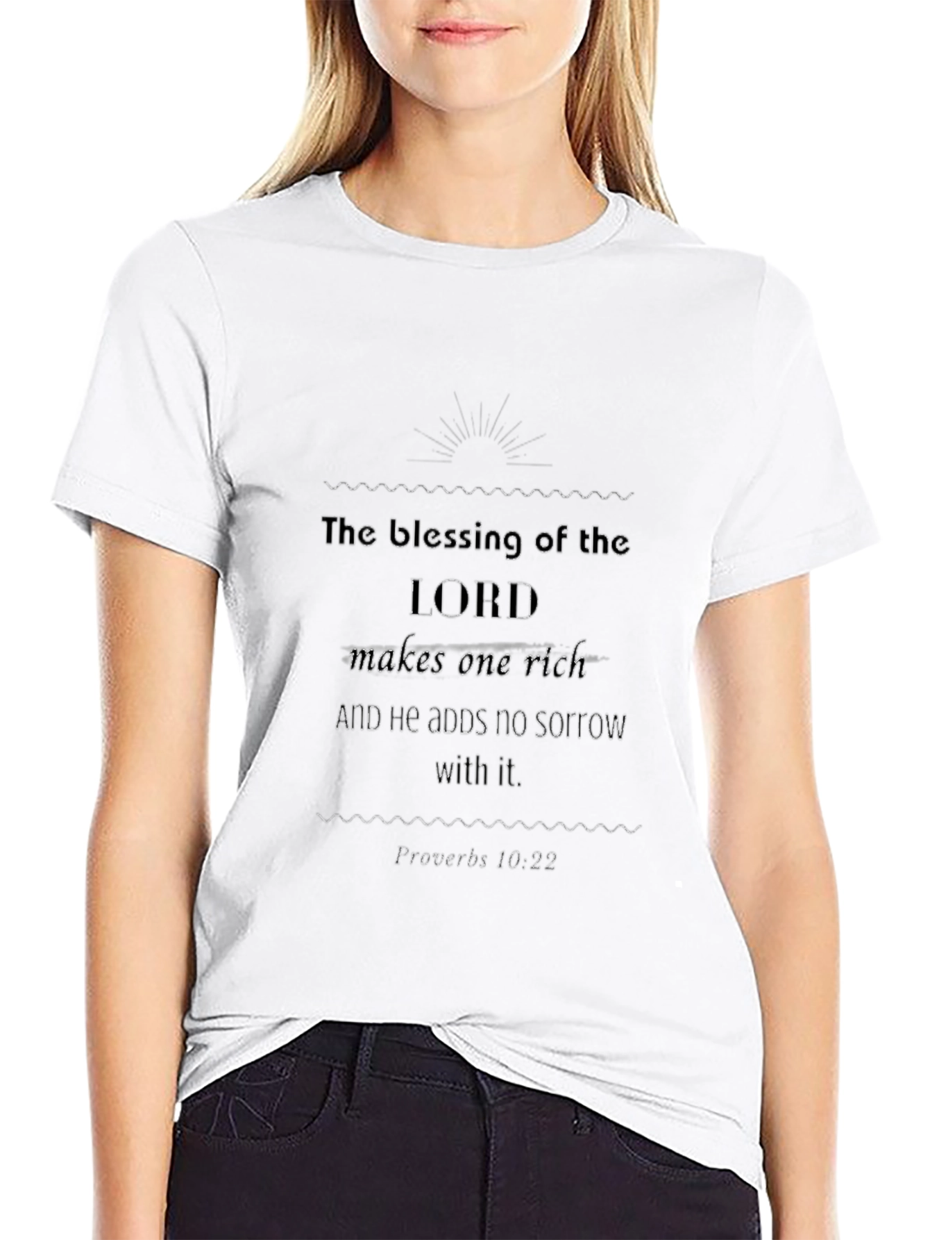 Blessing of the Lord Black Tee